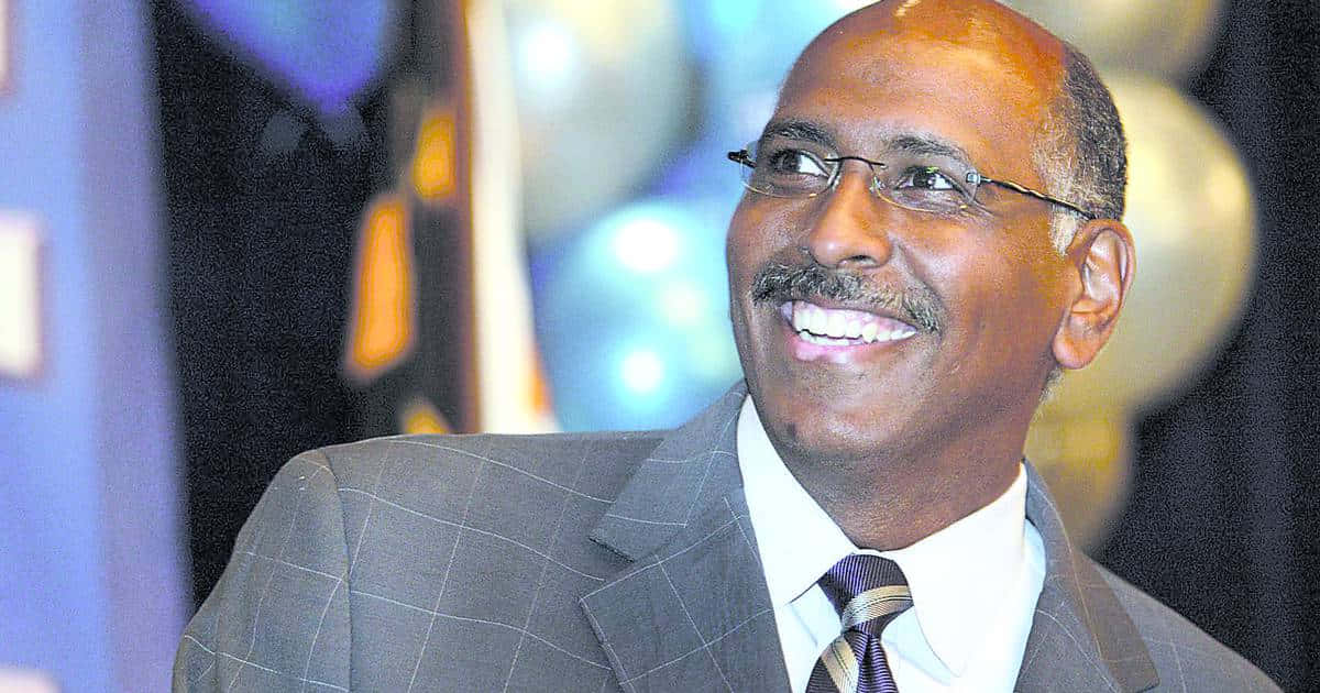 Michael Steele, gray suit, glasses, SD Desktop Wallpaper