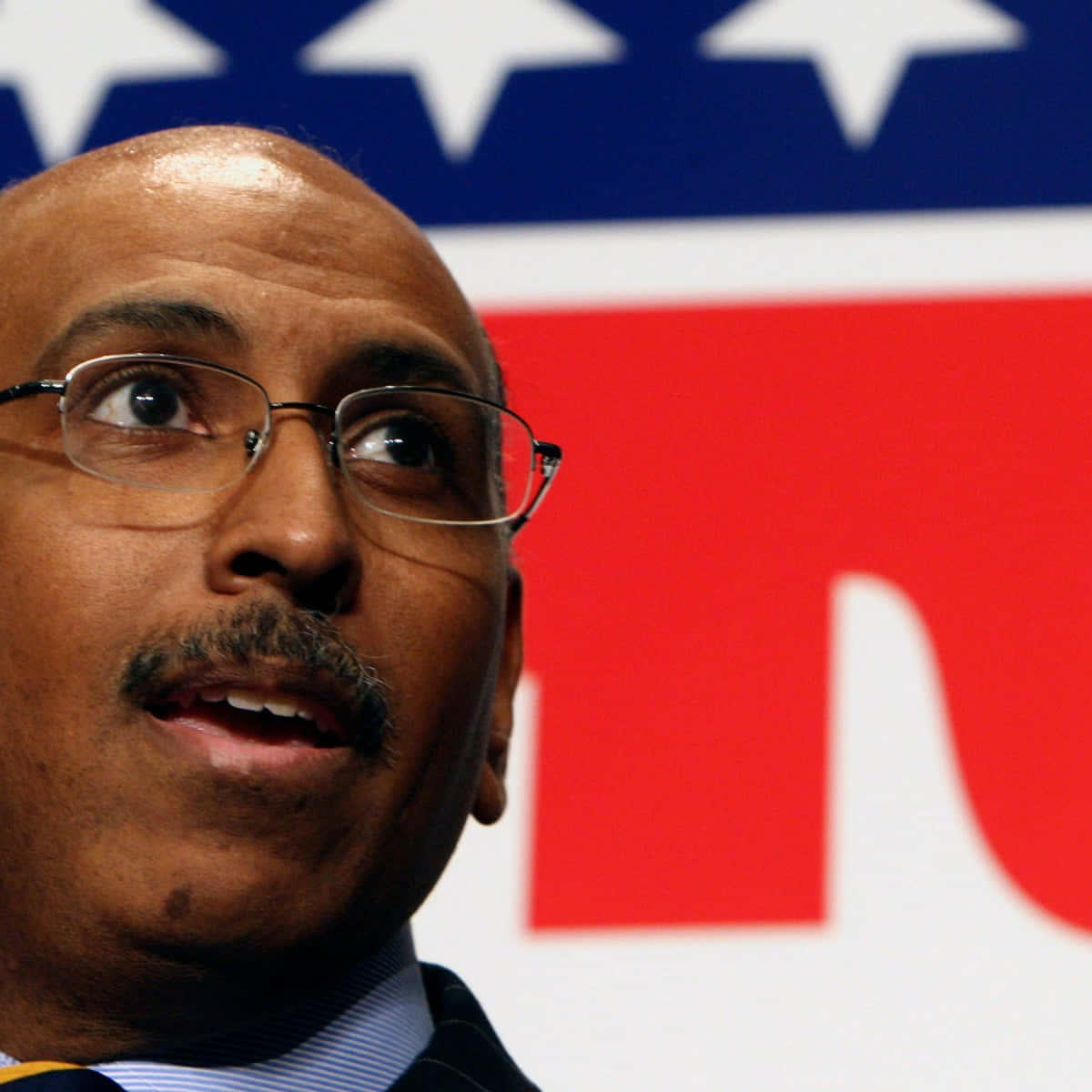 Michael Steele, glasses, mustache, SD Desktop Wallpaper