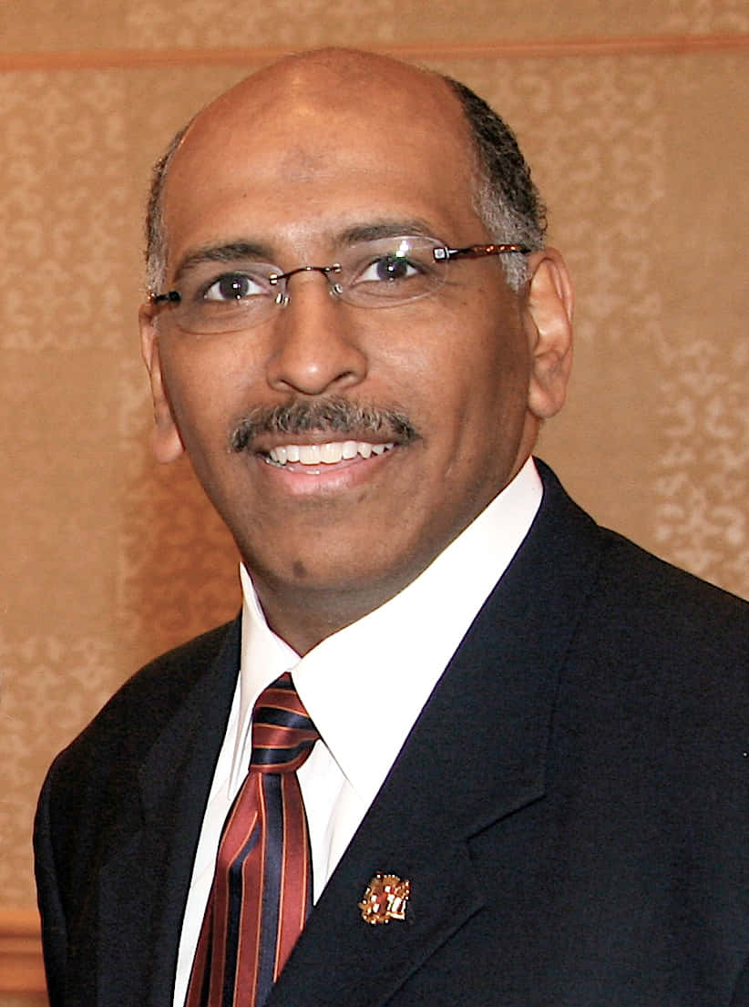 Michael Steele, dark suit, striped tie, SD Phone Wallpaper