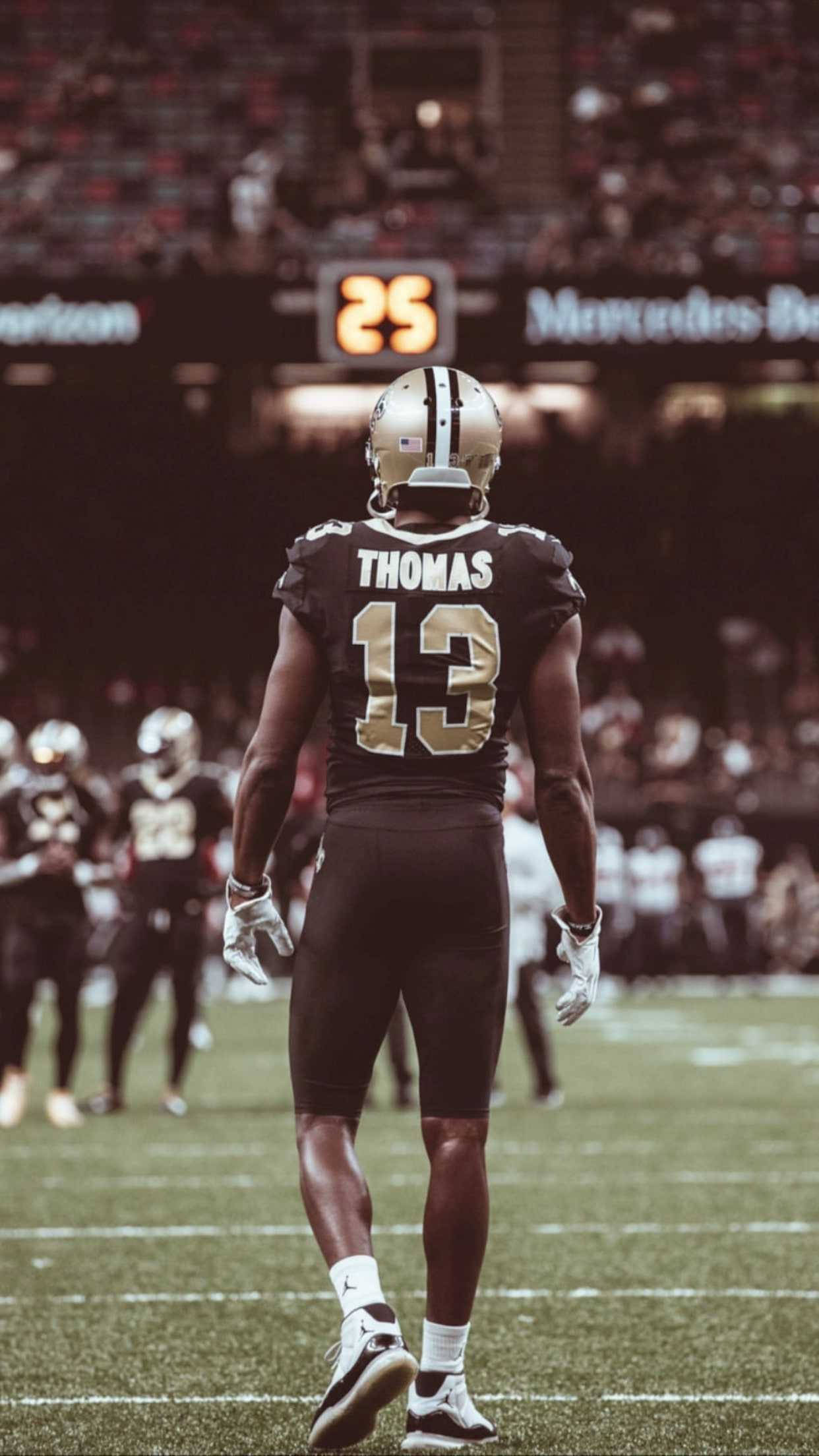 Michael Thomas, number 13, stadium lights, Full HD Phone Wallpaper