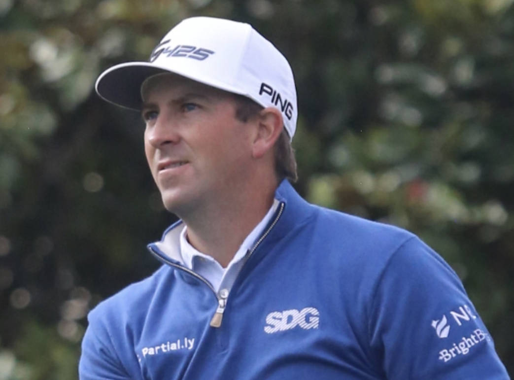 Michael Thompson, blue shirt, golfer, SD Desktop Wallpaper