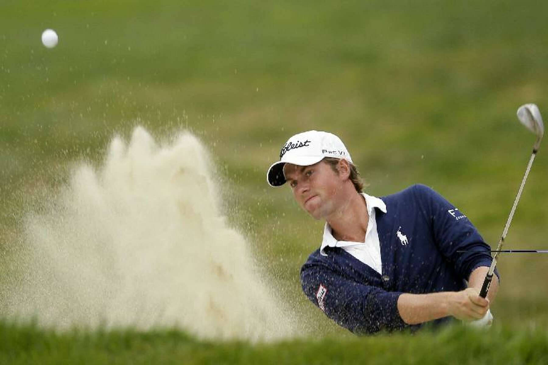 Michael Thompson, sand trap, golf ball, HD Desktop Wallpaper