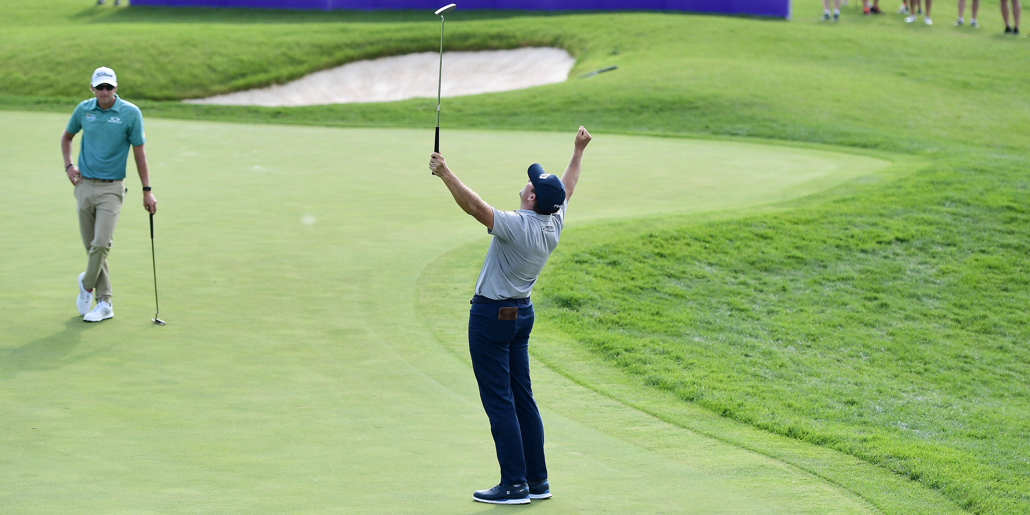 Michael Thompson, golfer, lush green golf course, 2K Desktop Wallpaper