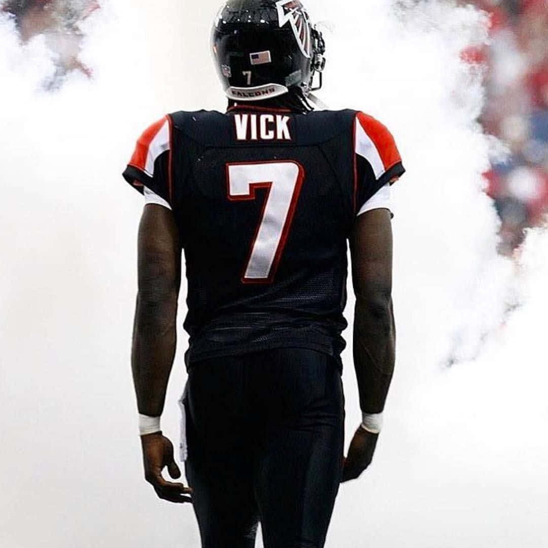 Michael Vick, 2006 Season, black jersey, SD Desktop Wallpaper