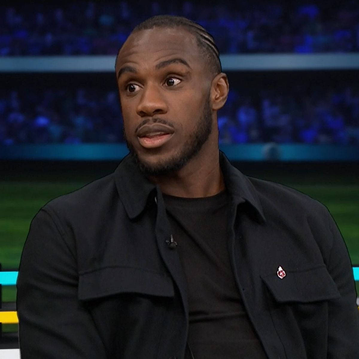 Michail Antonio, black jacket, black shirt, SD Desktop Wallpaper
