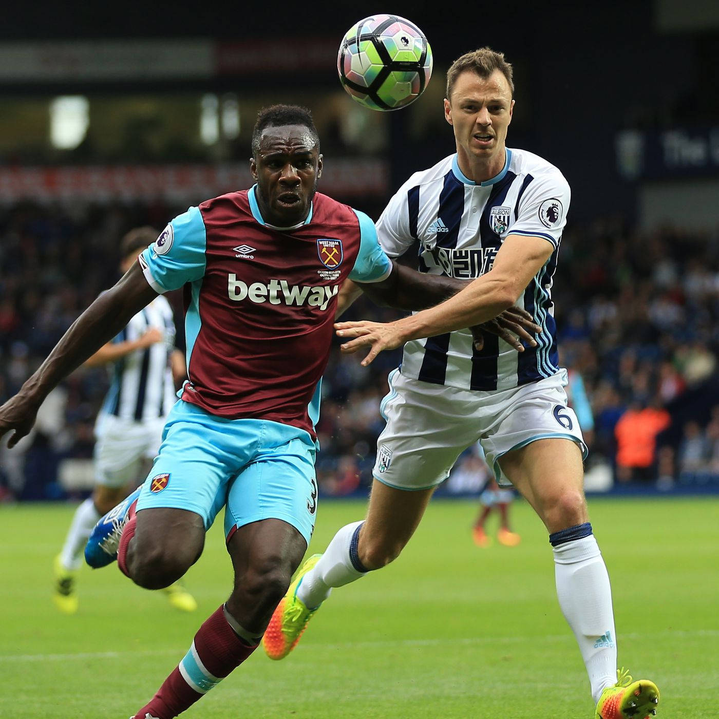 Michail Antonio, ball, mid-air, HD Desktop Wallpaper