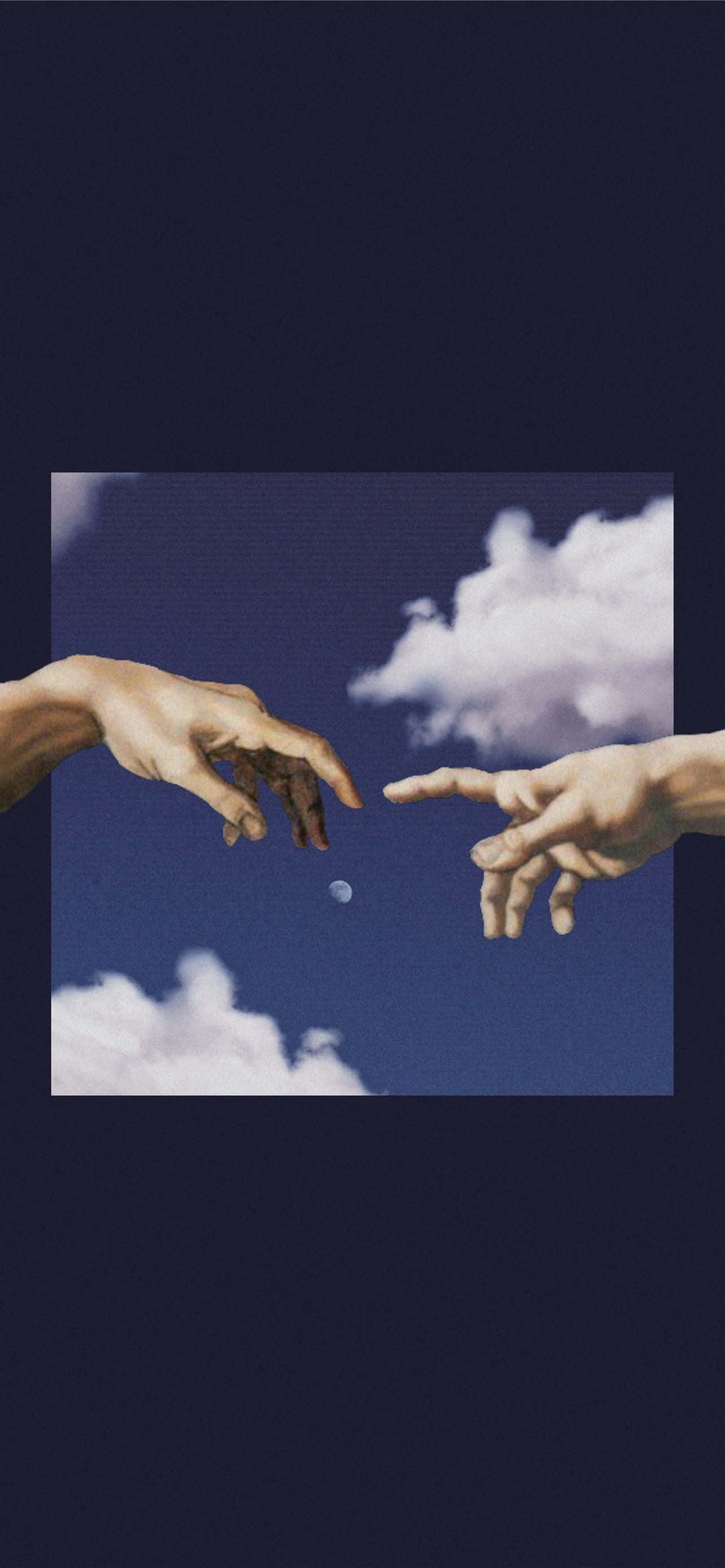 Michelangelo, blue sky, clouds, 2K Phone Wallpaper