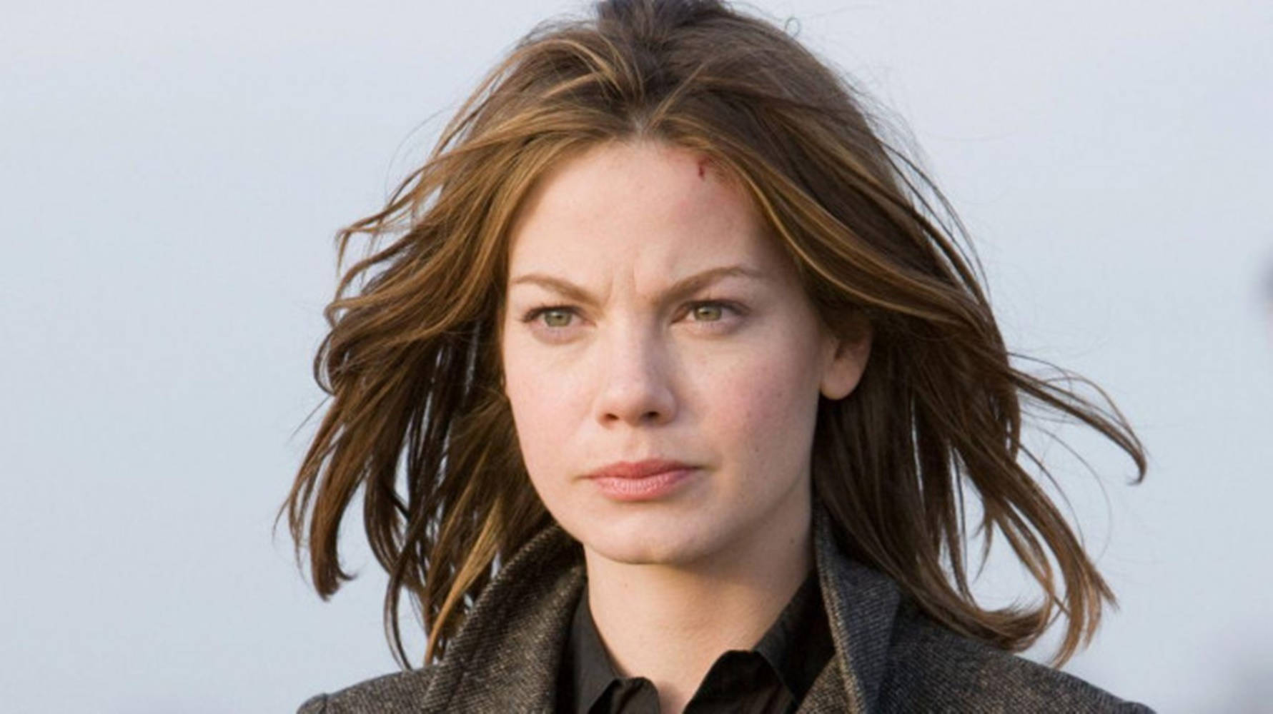 Michelle Monaghan, somber ace, windblown brown hair, HD Desktop Wallpaper