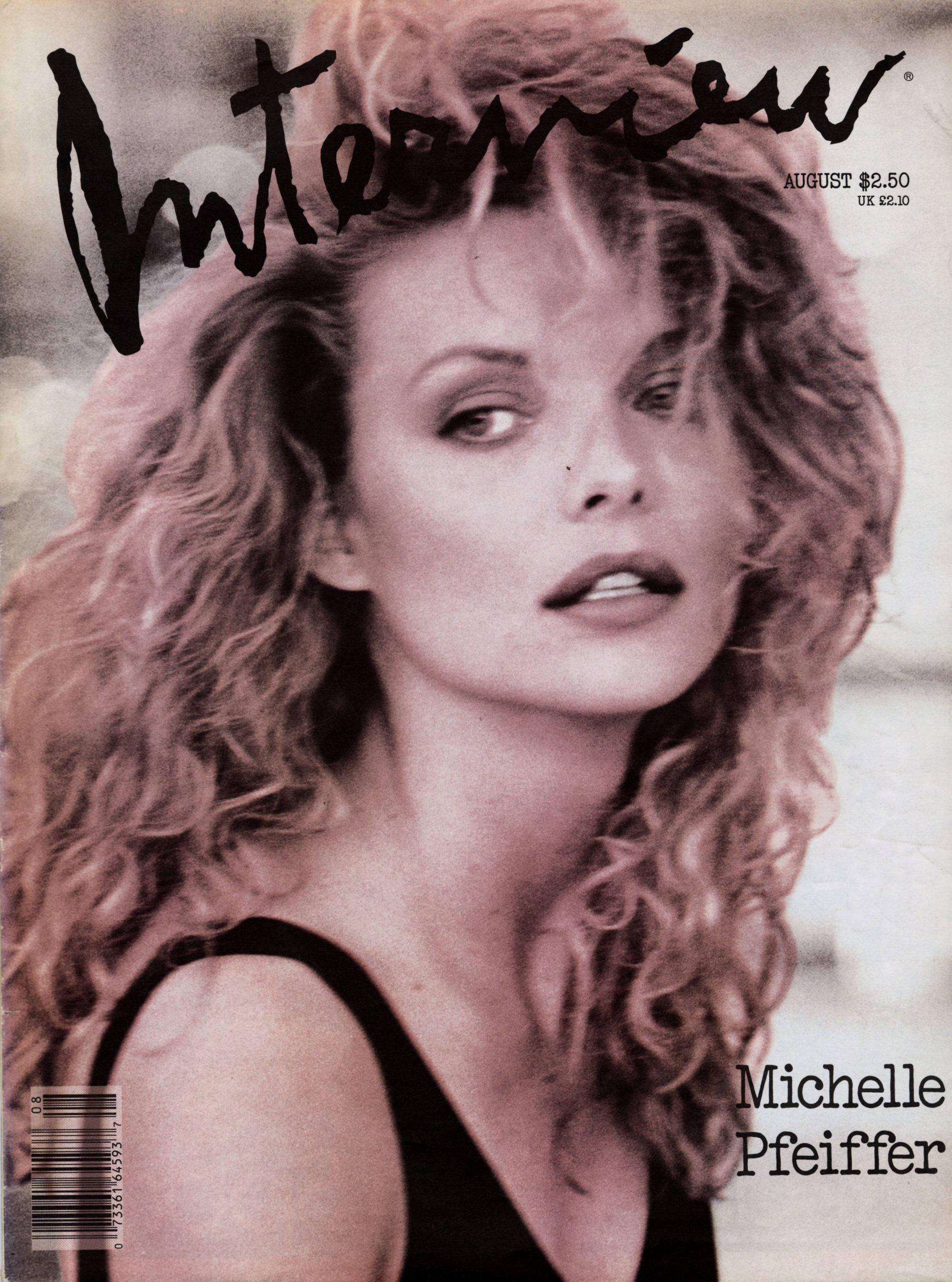 Michelle Pfeiffer, vintage sepia-toned, magazine cover, 2K Phone Wallpaper