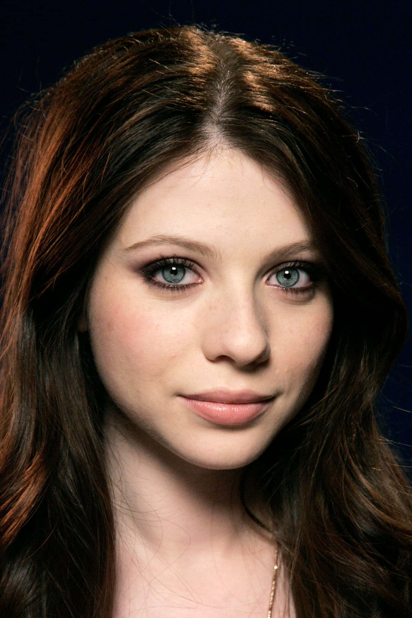Michelle Trachtenberg, blue eyes, long brown hair, Full HD Phone Wallpaper