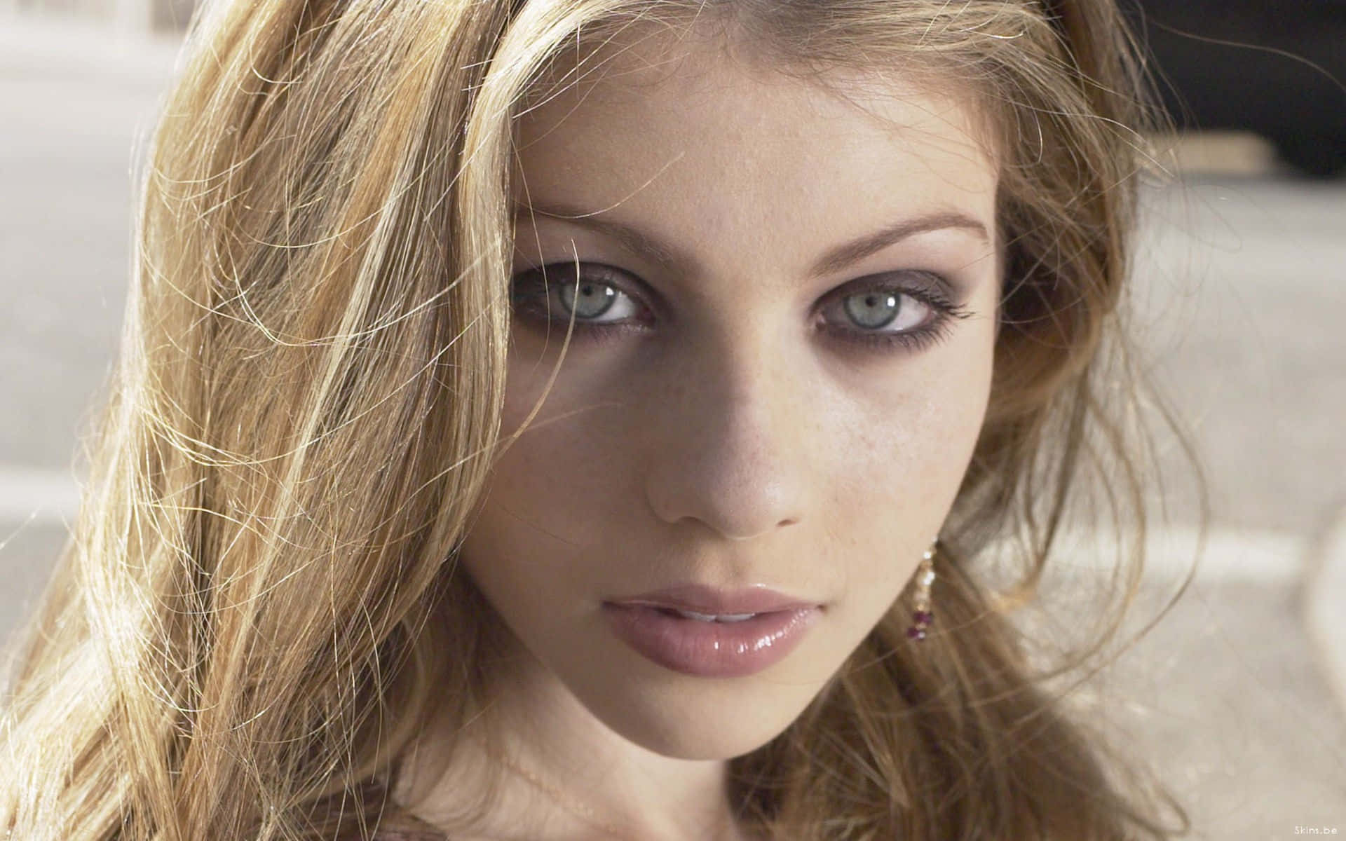 Michelle Trachtenberg, blue eyes, blonde hair, Full HD Desktop Wallpaper