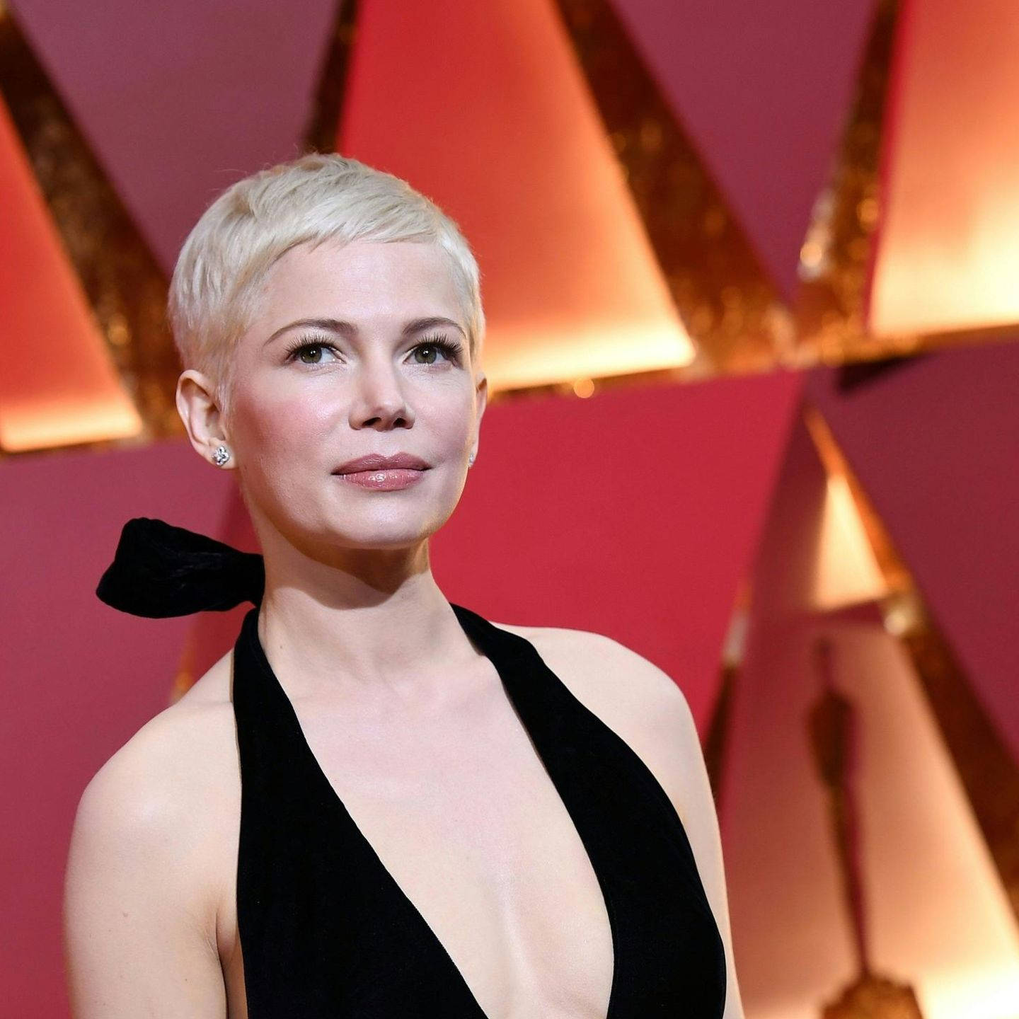 Michelle Williams, 2017 Oscars, black velvet gown, HD Desktop Wallpaper