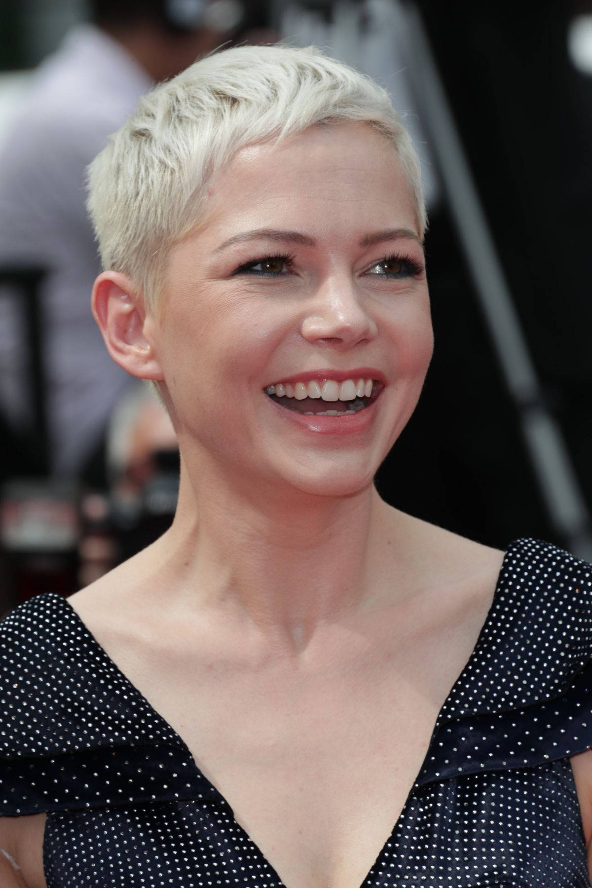 Michelle Williams, 70th Cannes Film Festival, black polka-dot dress, HD Phone Wallpaper
