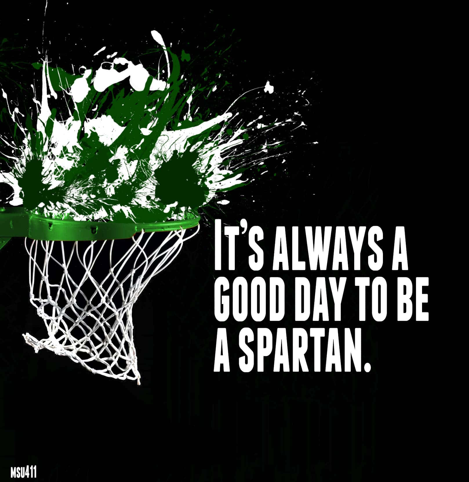 Michigan State Spartans, green, white, HD Phone Wallpaper