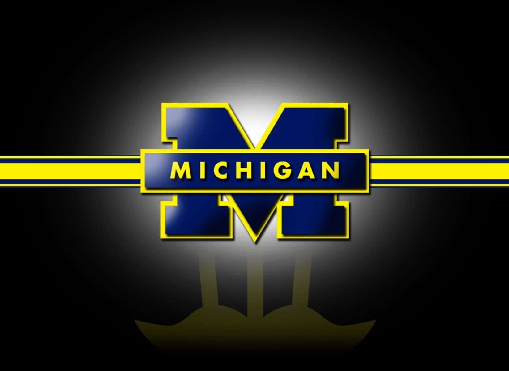 Michigan Wolverines, blue and yellow, logo, HD Desktop Wallpaper