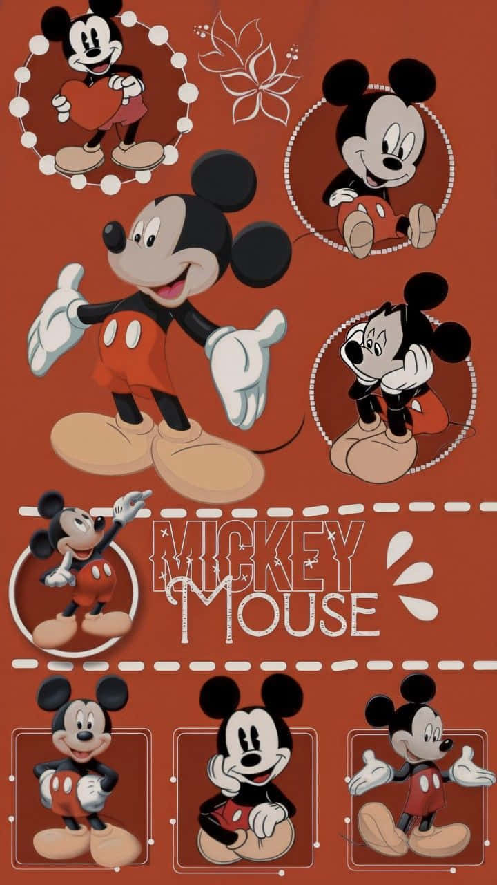 Mickey Mouse, red shorts, yellow shoes, HD Phone Wallpaper