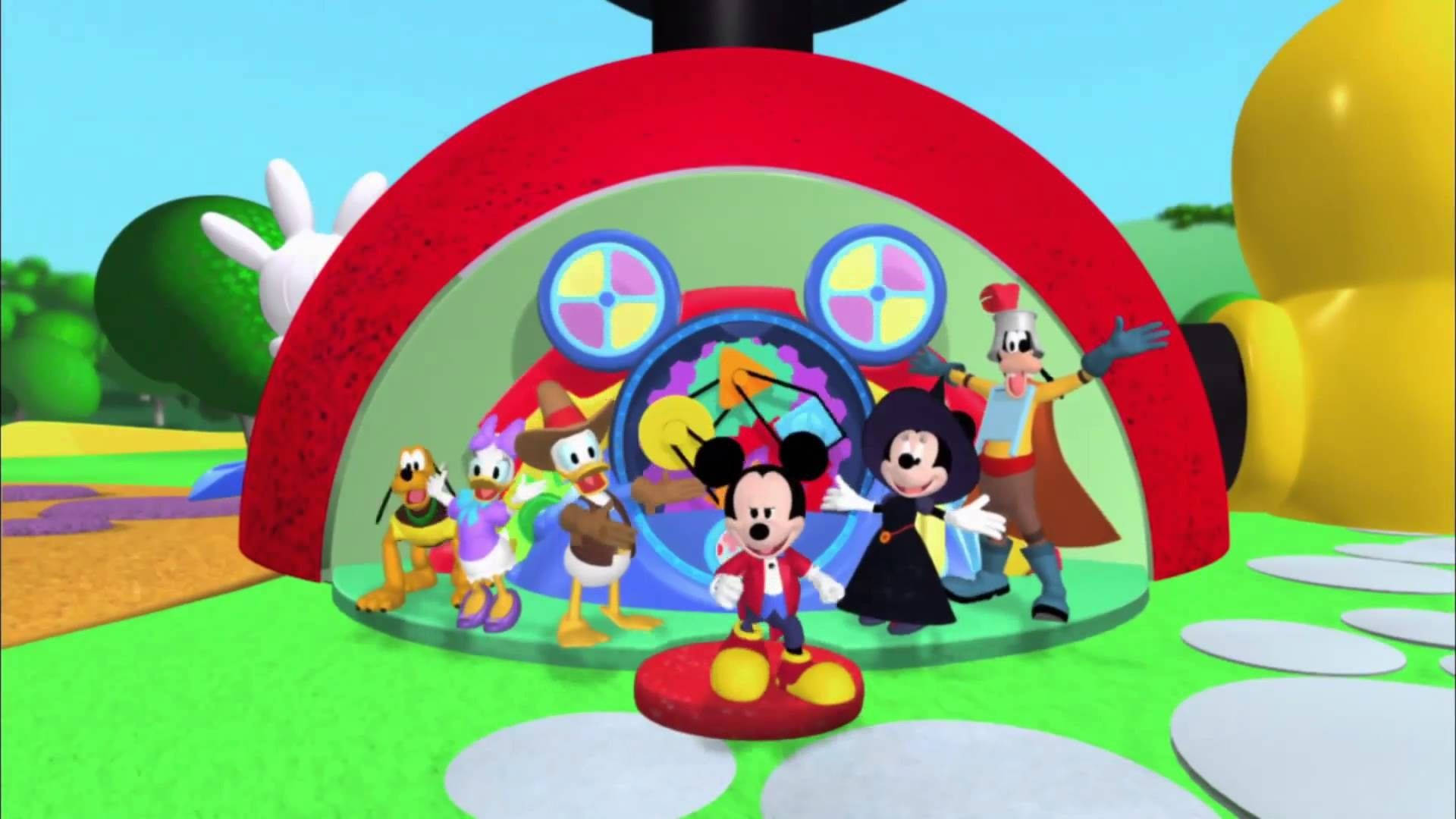 Mickey Mouse Clubhouse, Mickey Mouse, red spaceship, Full HD Desktop Wallpaper