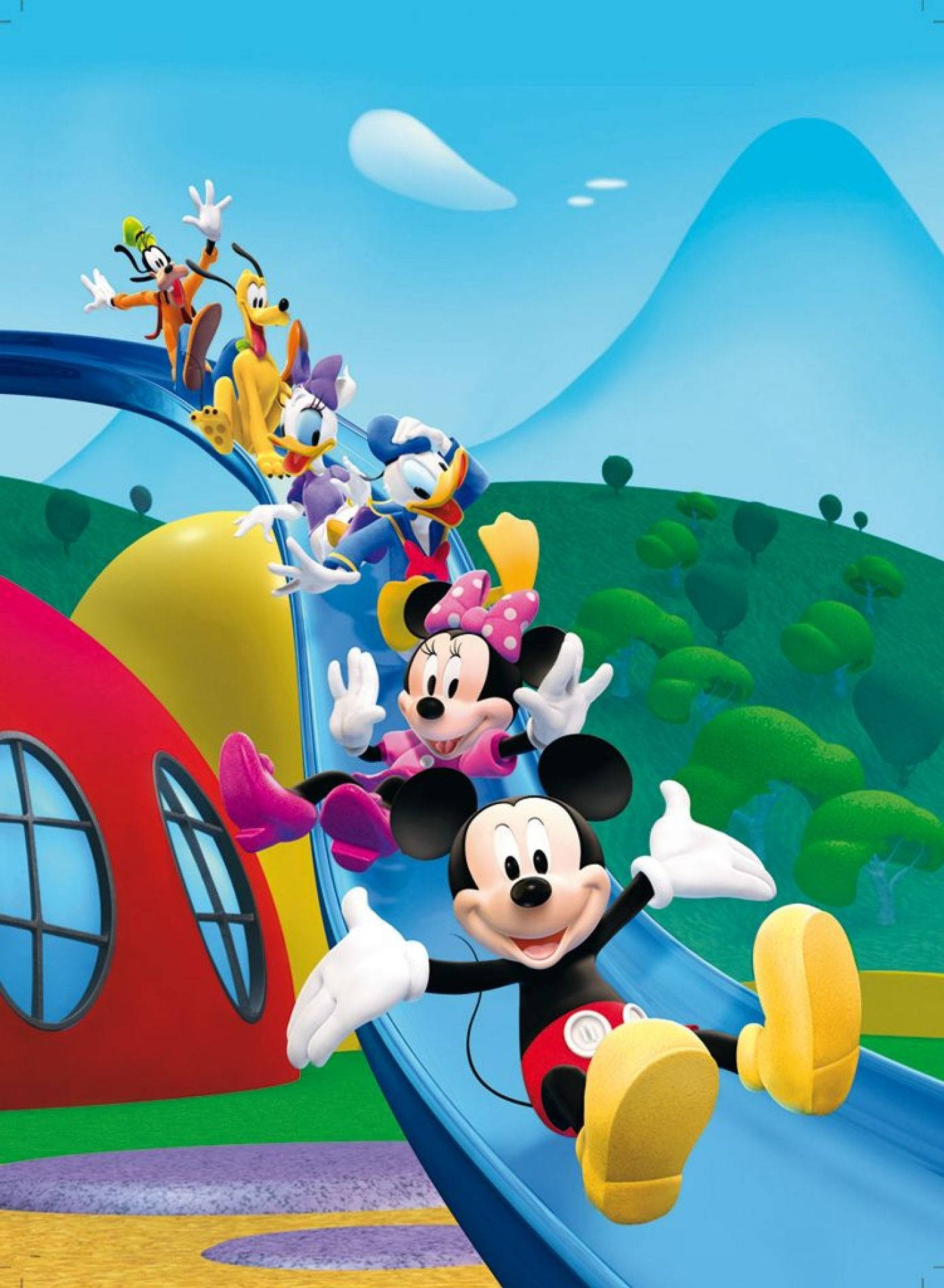 Mickey Mouse Clubhouse, Mickey Mouse, friends, HD Phone Wallpaper