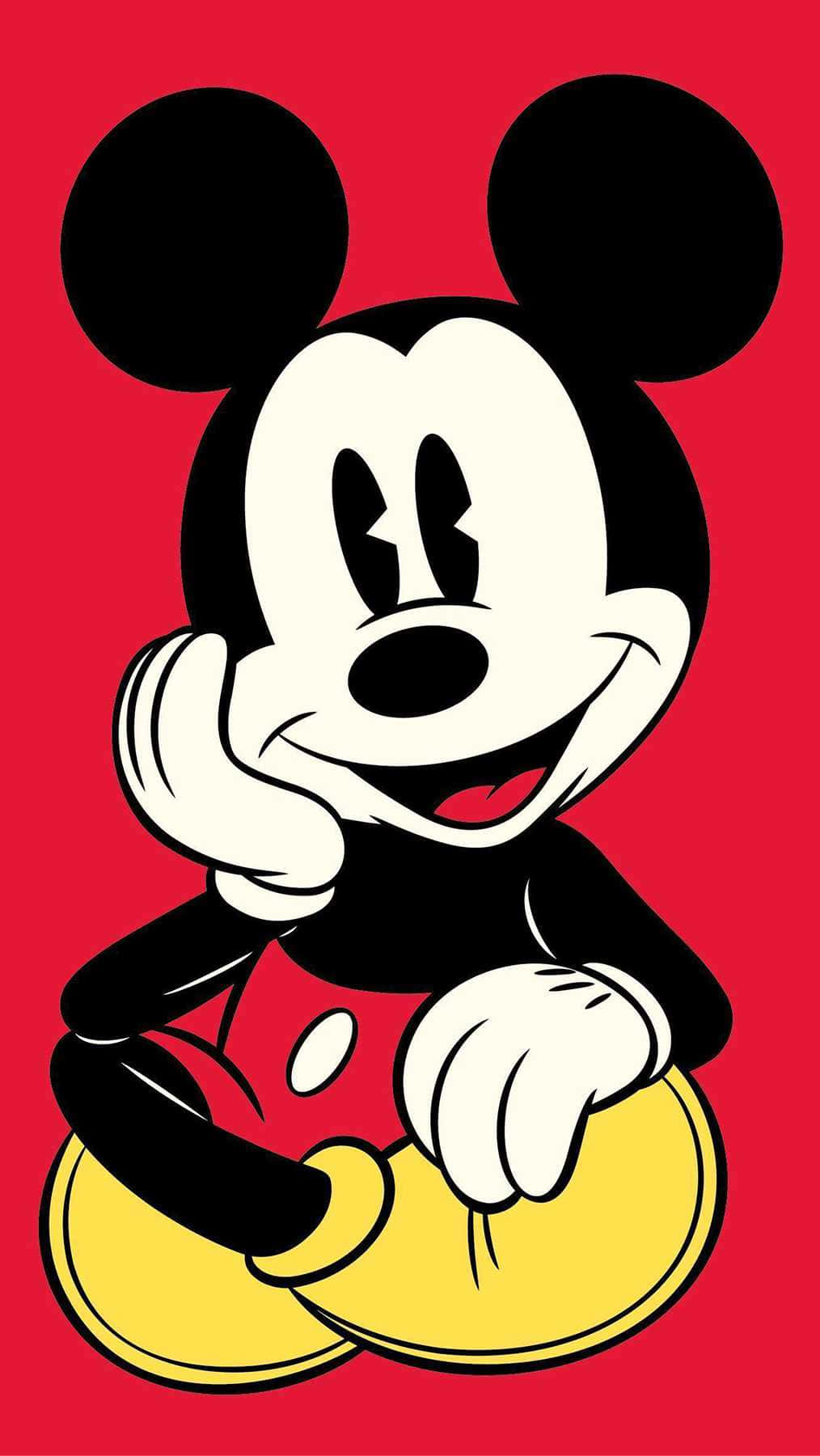 Mickey Mouse, red shorts, yellow shoes, HD Phone Wallpaper