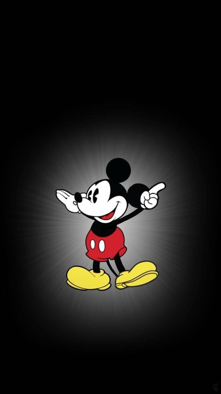 Mickey Mouse, red shorts, yellow shoes, HD Phone Wallpaper