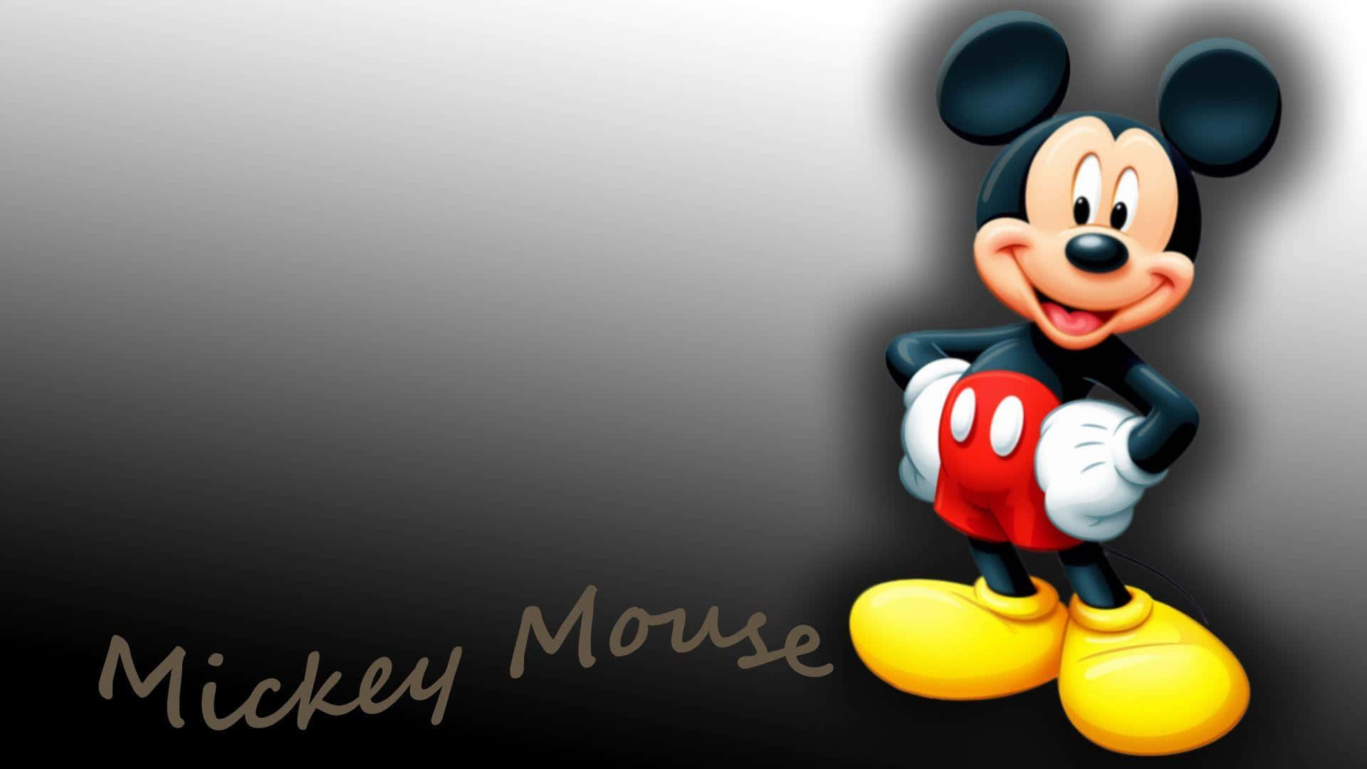 Mickey Mouse, red shorts, yellow shoes, Full HD Desktop Wallpaper