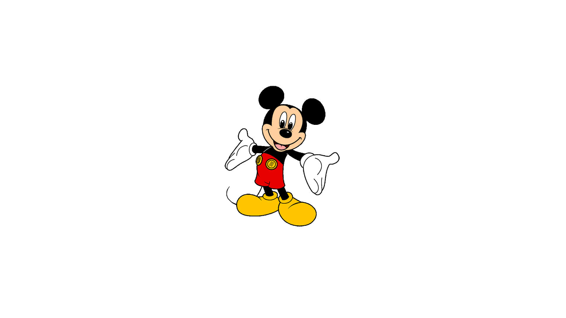 Mickey Mouse, red shorts, yellow shoes, Full HD Desktop Wallpaper