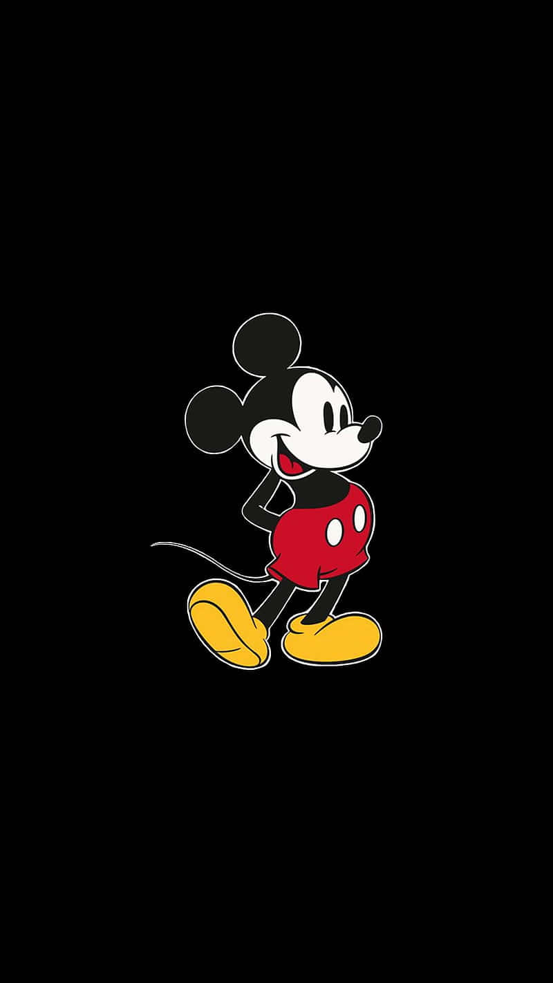Mickey Mouse, red shorts, yellow shoes, HD Phone Wallpaper