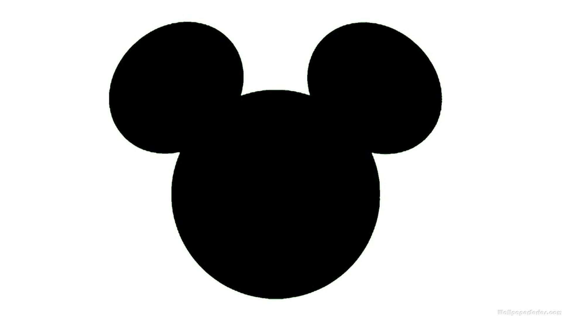 Mickey Mouse, Mickey Mouse Ears, black silhouette, Full HD Desktop Wallpaper