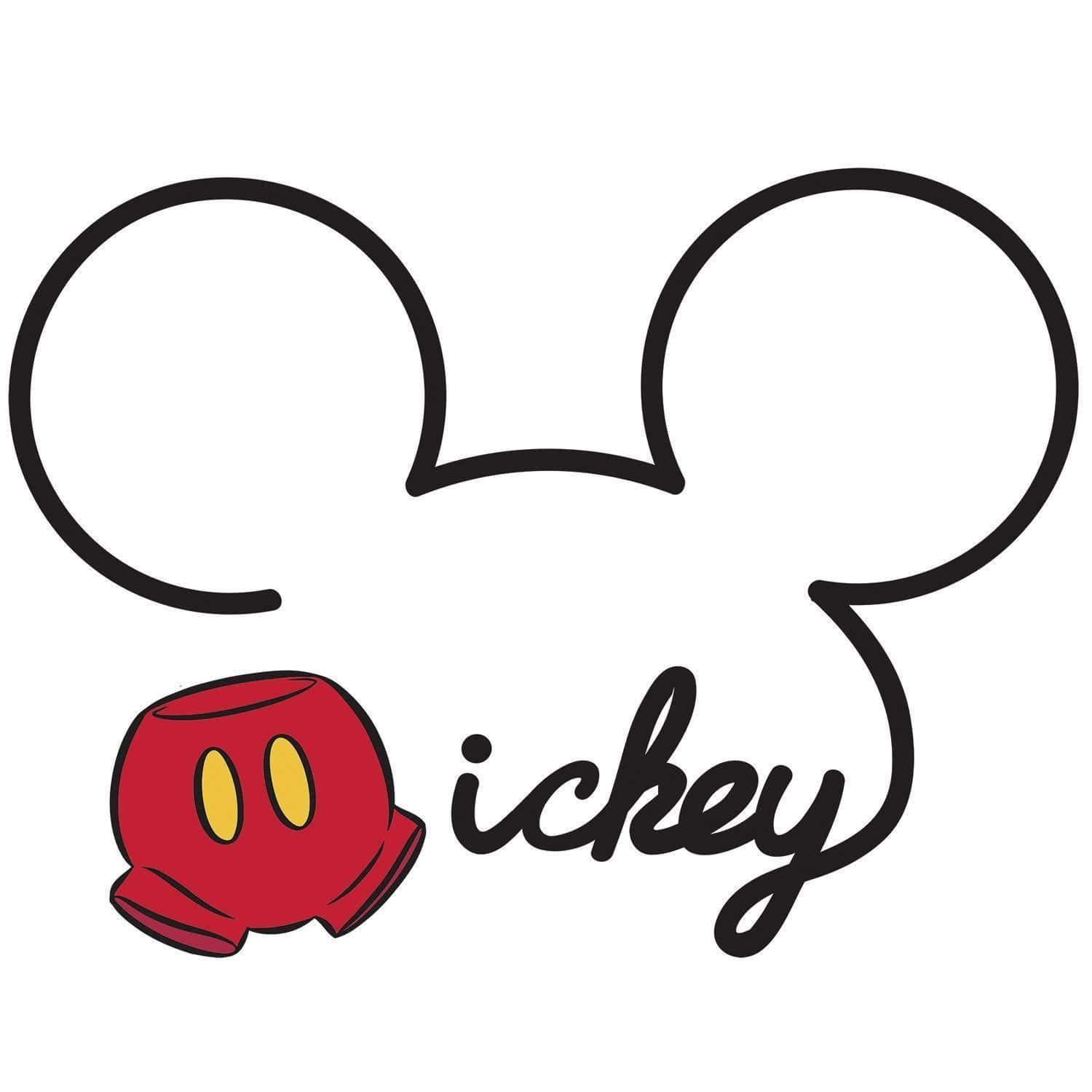 Mickey Mouse, Mickey Mouse Ears, red shorts, HD Desktop Wallpaper