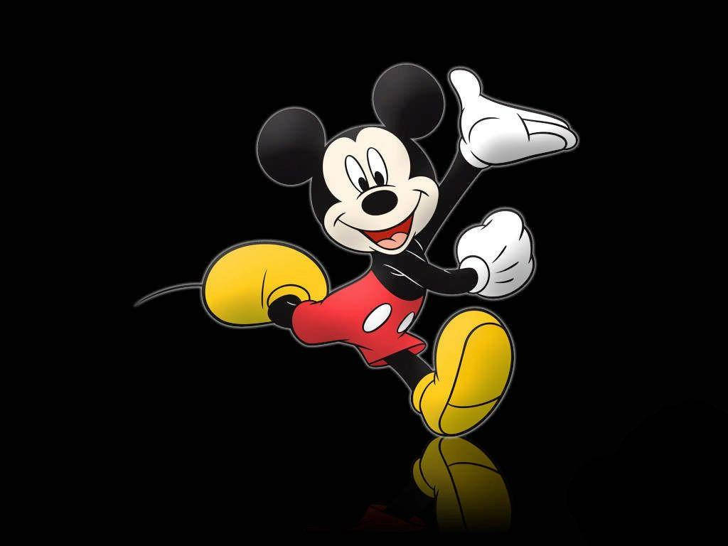 Mickey Mouse, red shorts, yellow shoes, SD Desktop Wallpaper