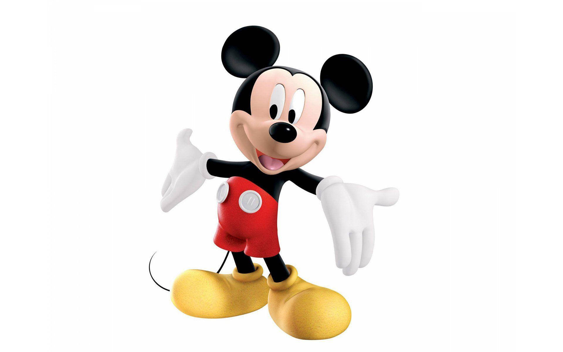Mickey Mouse, red shorts, yellow shoes, Full HD Desktop Wallpaper
