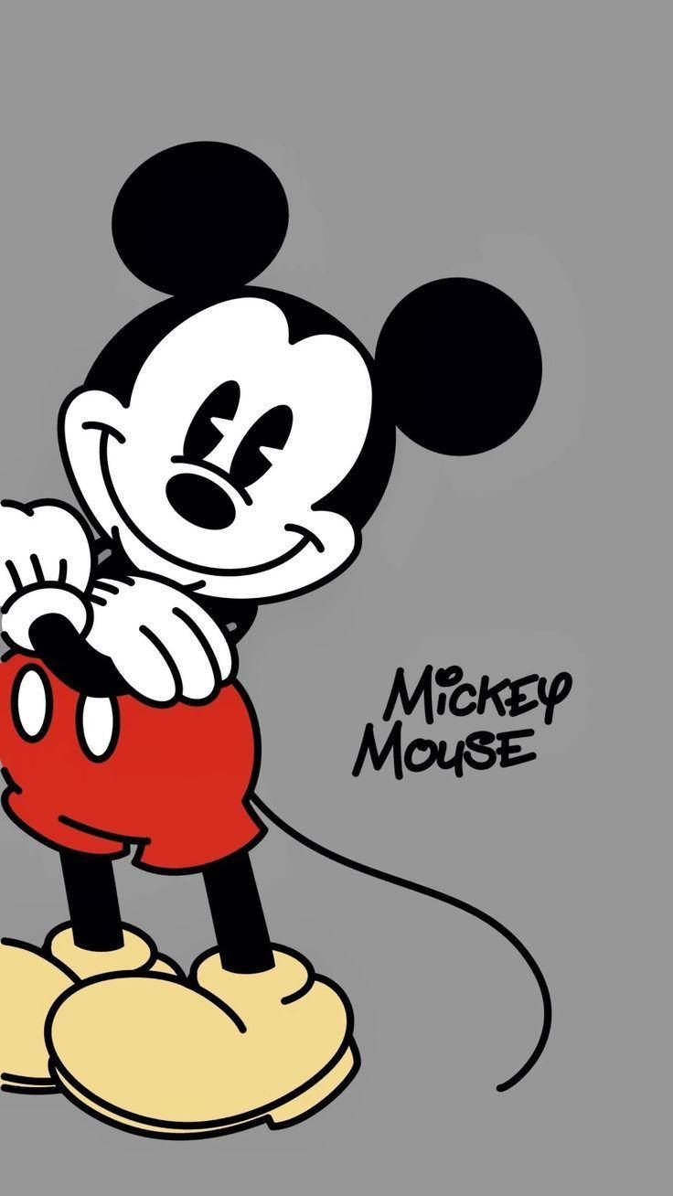 Mickey Mouse, red shorts, yellow shoes, HD Phone Wallpaper