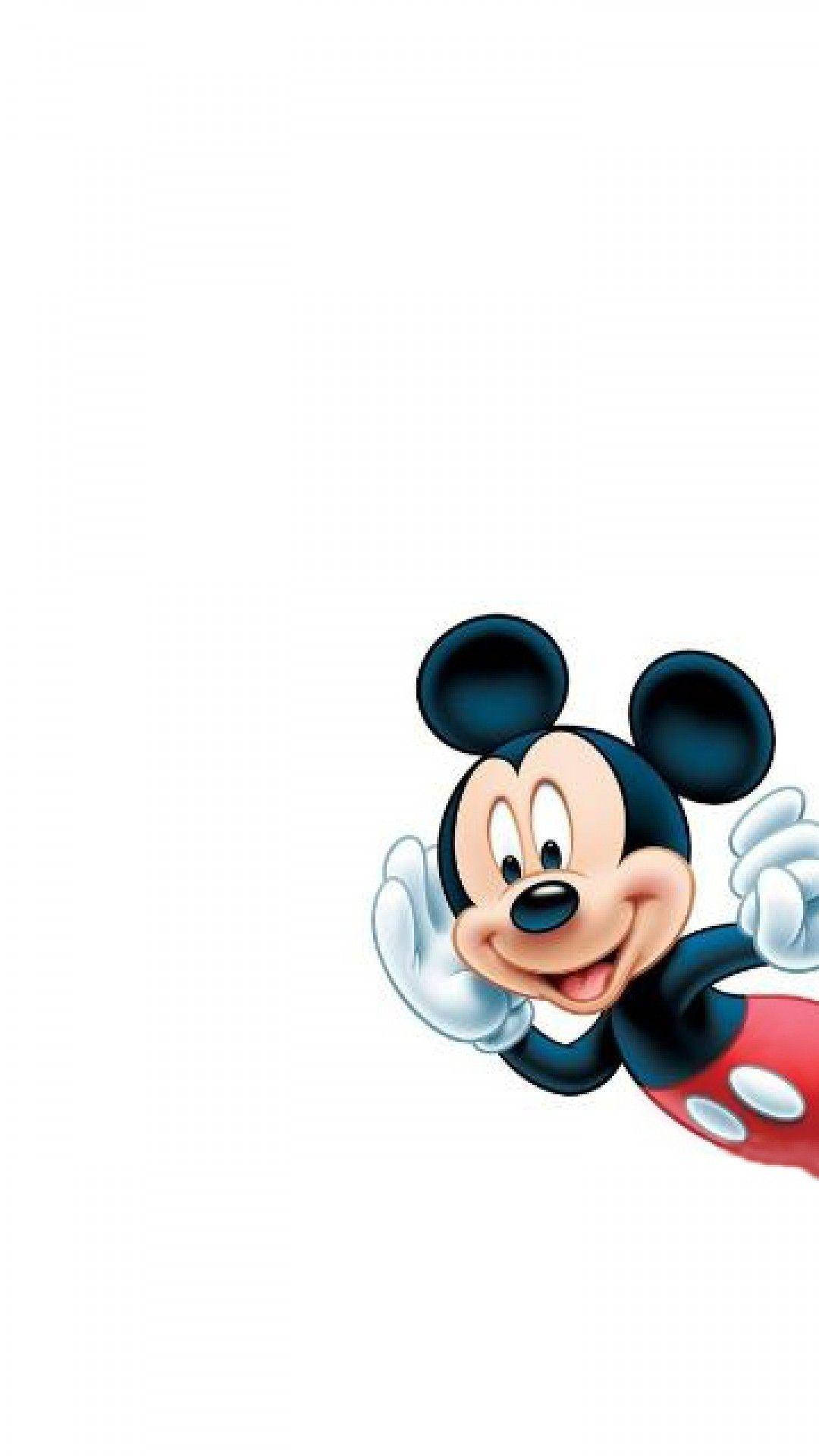 Mickey Mouse, iPhone, white background, Full HD Phone Wallpaper