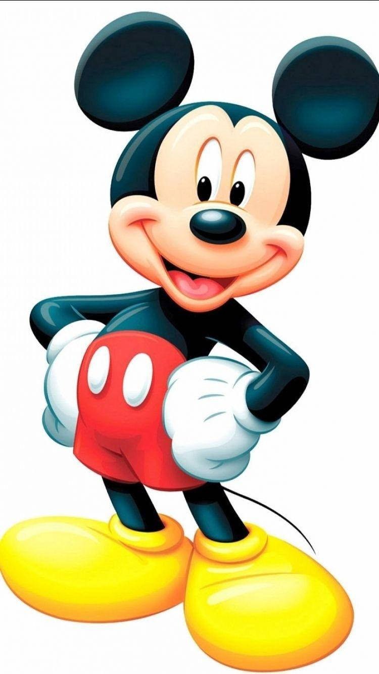 Mickey Mouse, red shorts, yellow shoes, HD Phone Wallpaper