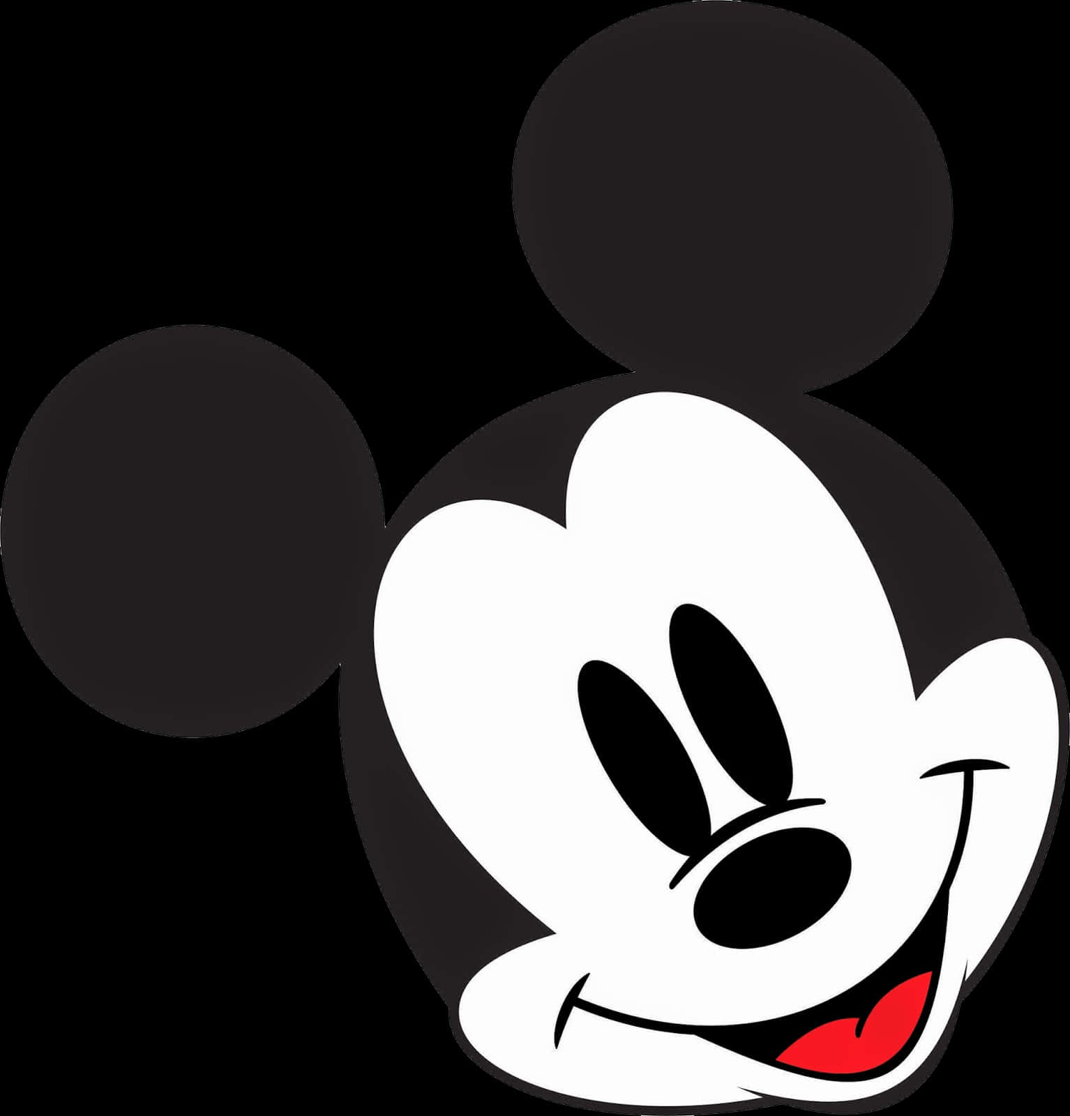 Mickey Mouse, round ears, smiling, HD Phone Wallpaper