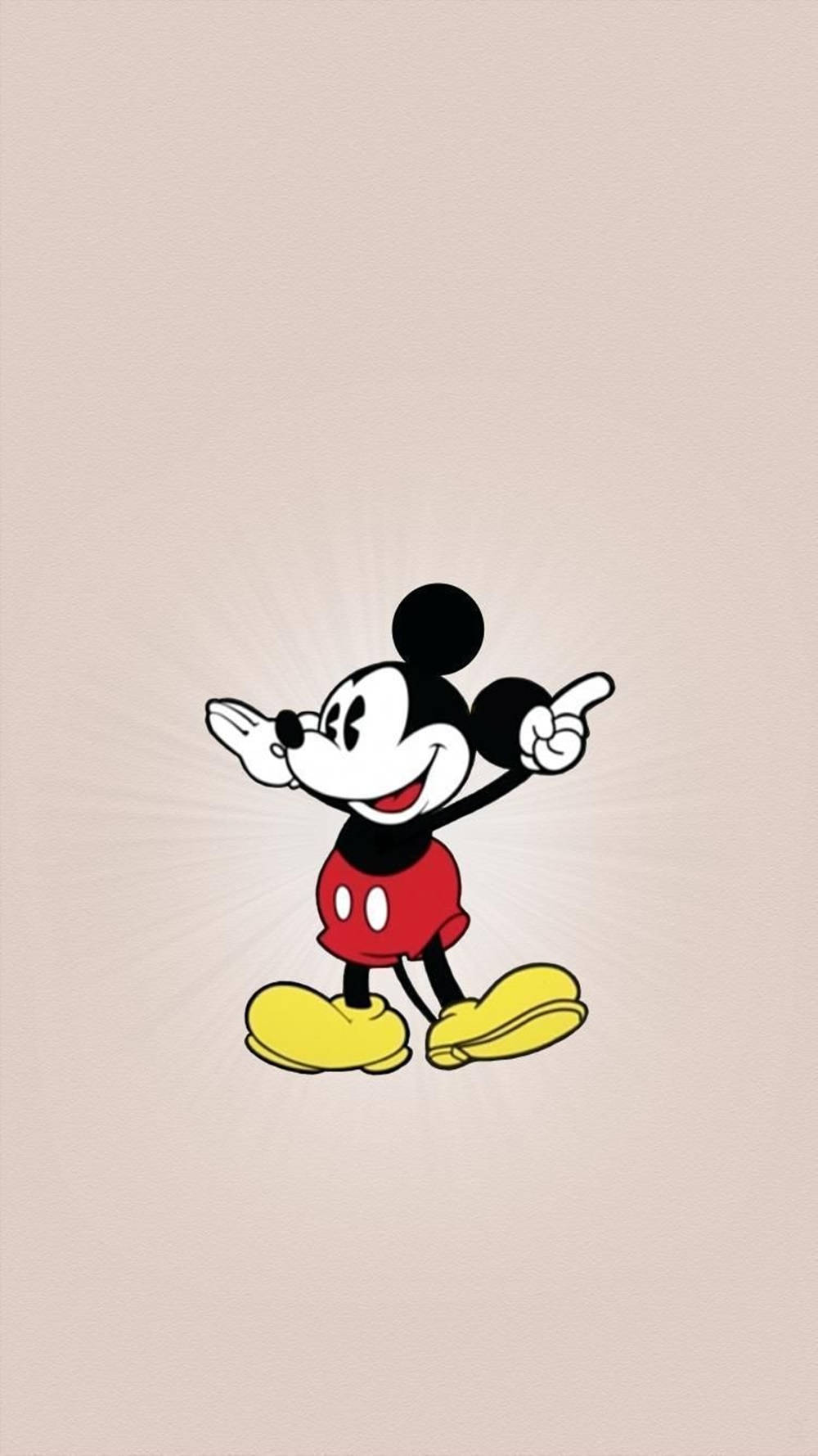 Mickey Mouse, red shorts, yellow shoes, HD Phone Wallpaper