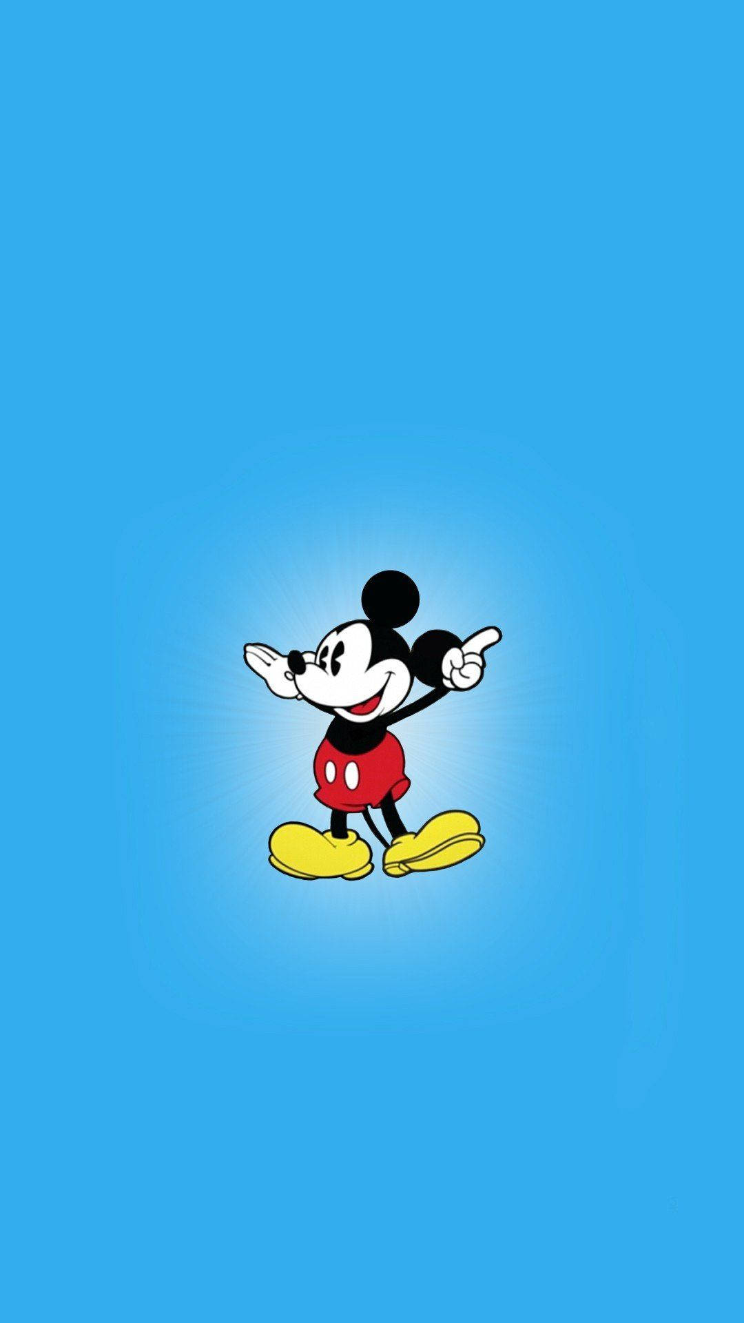 Mickey Mouse, red shorts, yellow shoes, Full HD Phone Wallpaper