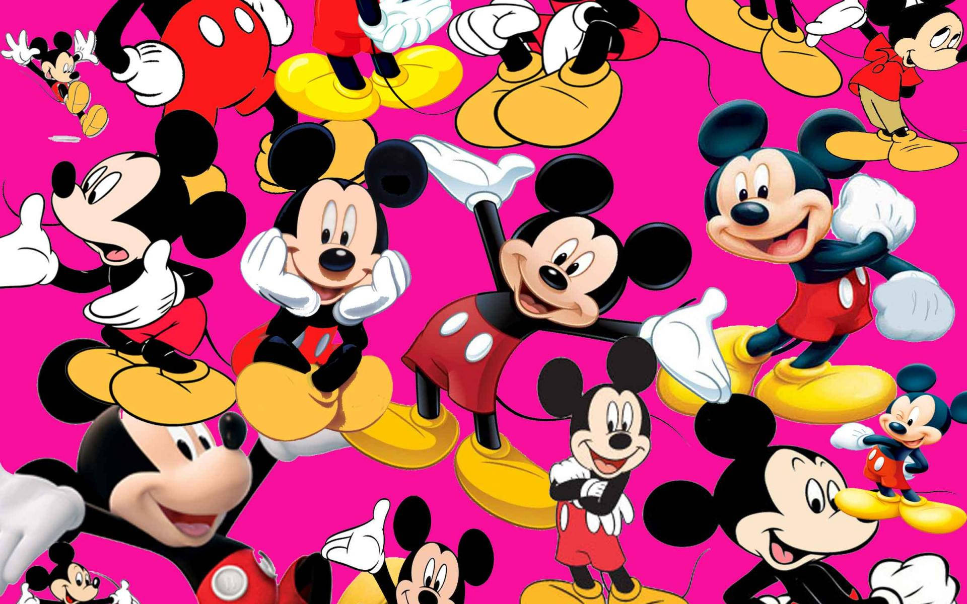 Mickey Mouse, red shorts, yellow shoes, Full HD Desktop Wallpaper