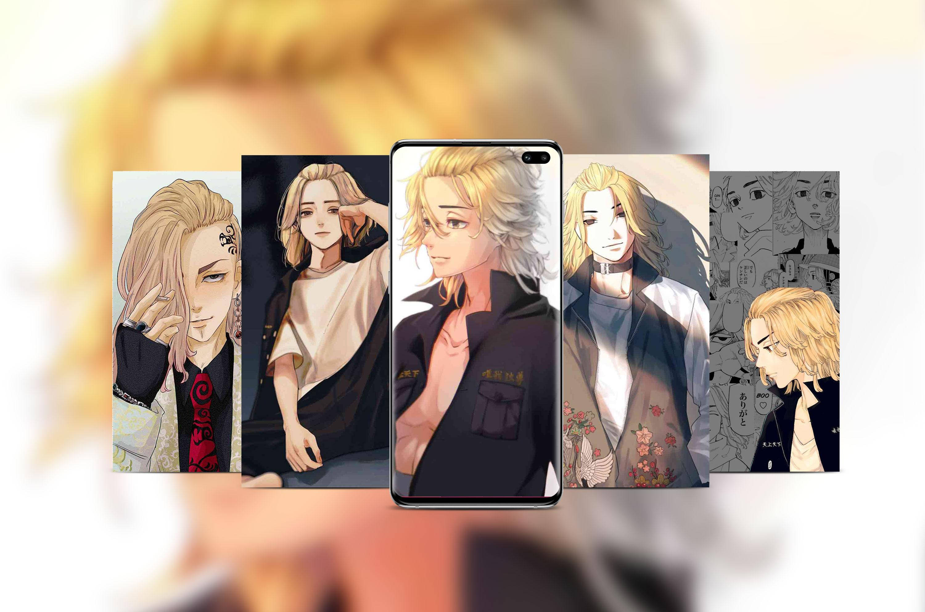 Mickey Tokyo Revengers, anime art, blonde-haired character, 2K Desktop Wallpaper