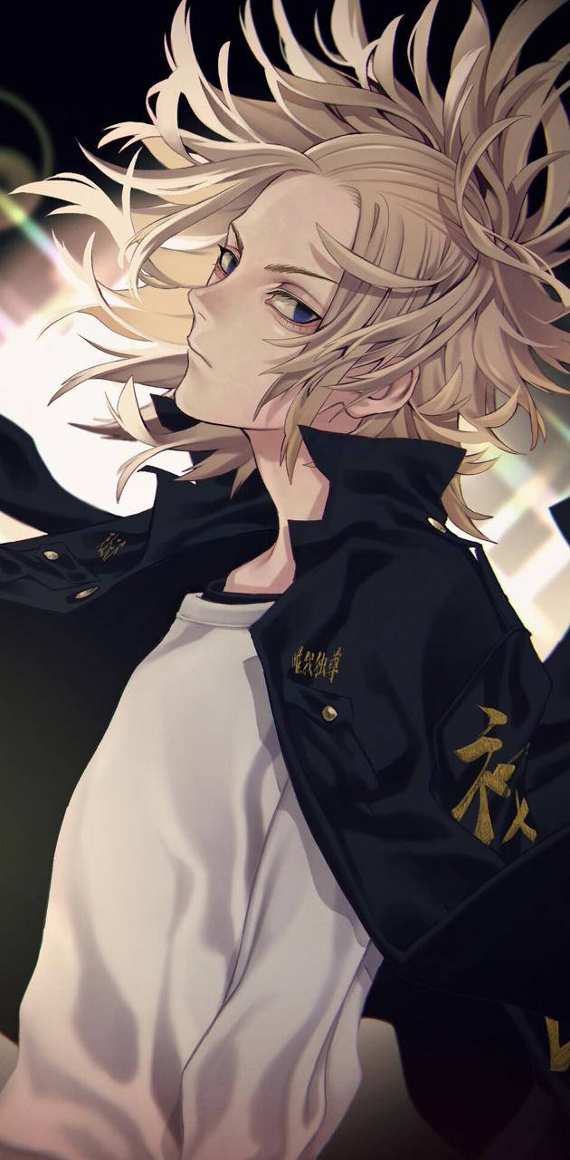 Mickey Tokyo Revengers, blonde anime boy, blue eyes, HD Phone Wallpaper