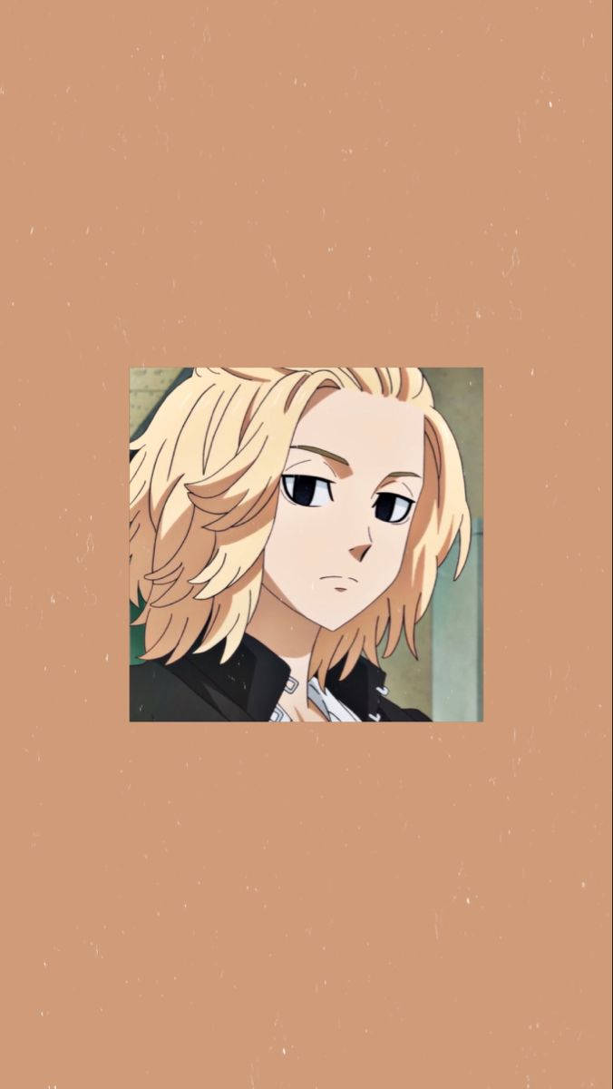 Mickey Tokyo Revengers, blonde hair, serious expression, SD Phone Wallpaper