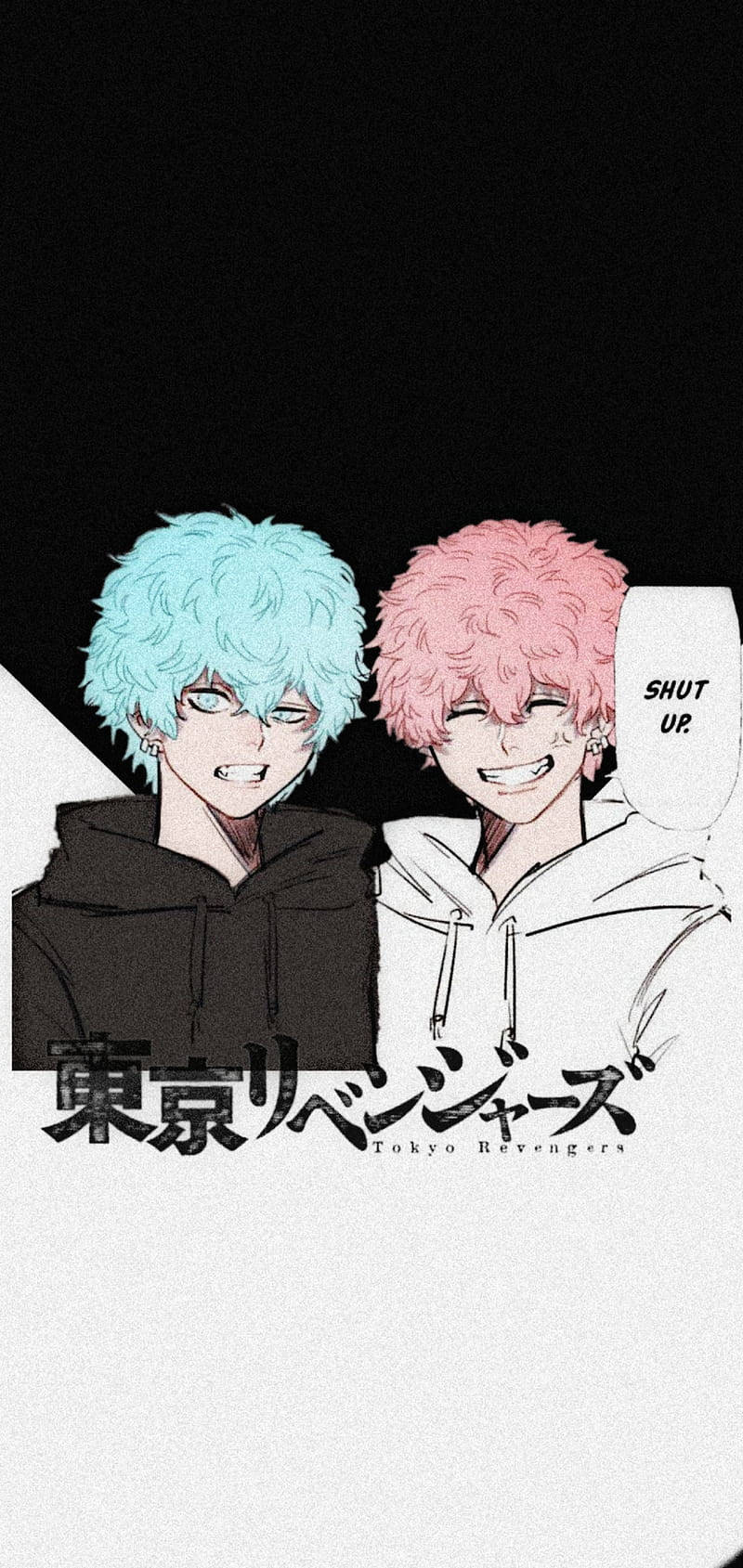 Tokyo Revengers, blue hair, pink hair, HD Phone Wallpaper