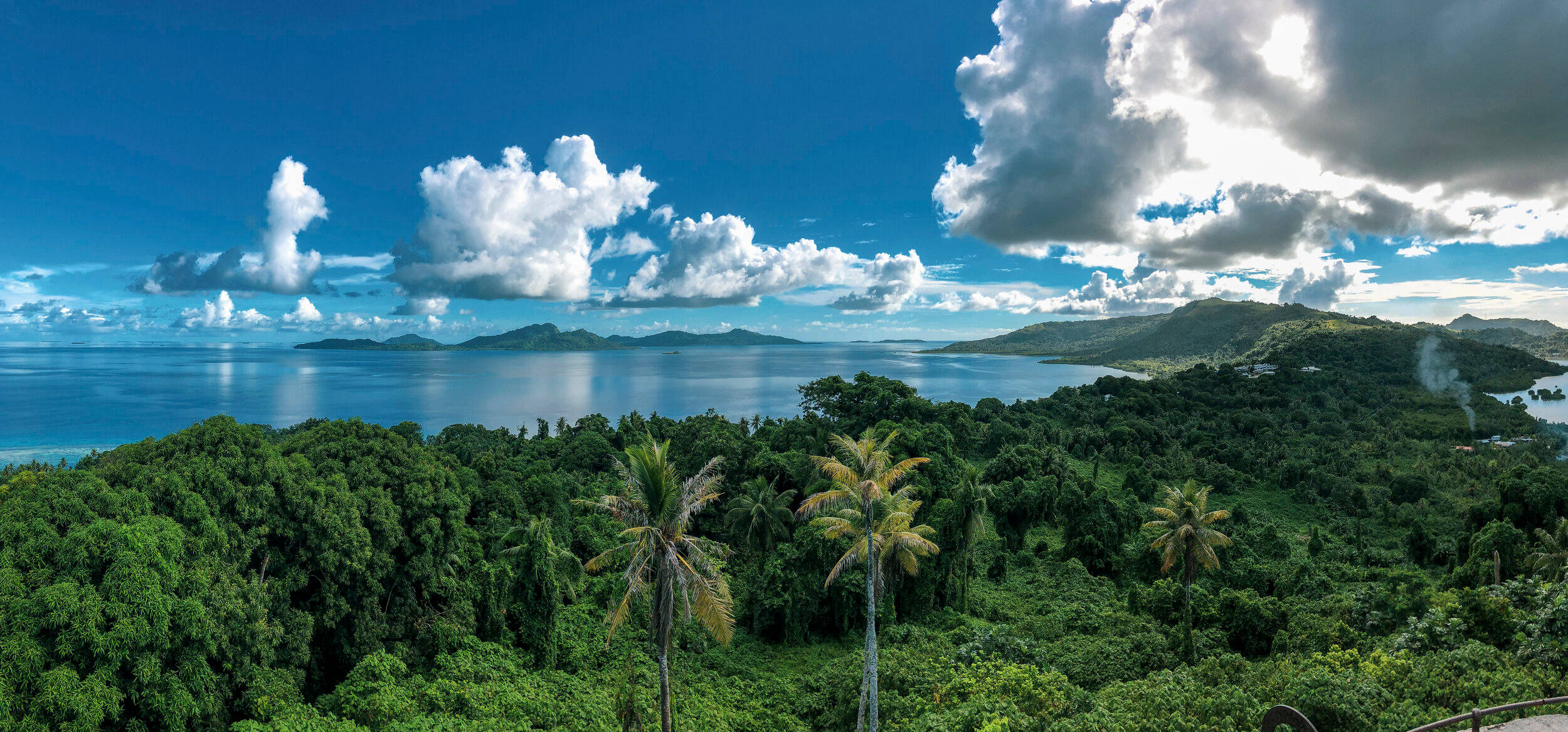 Micronesia, tropical islands, cloudy sky, Full HD Desktop Wallpaper