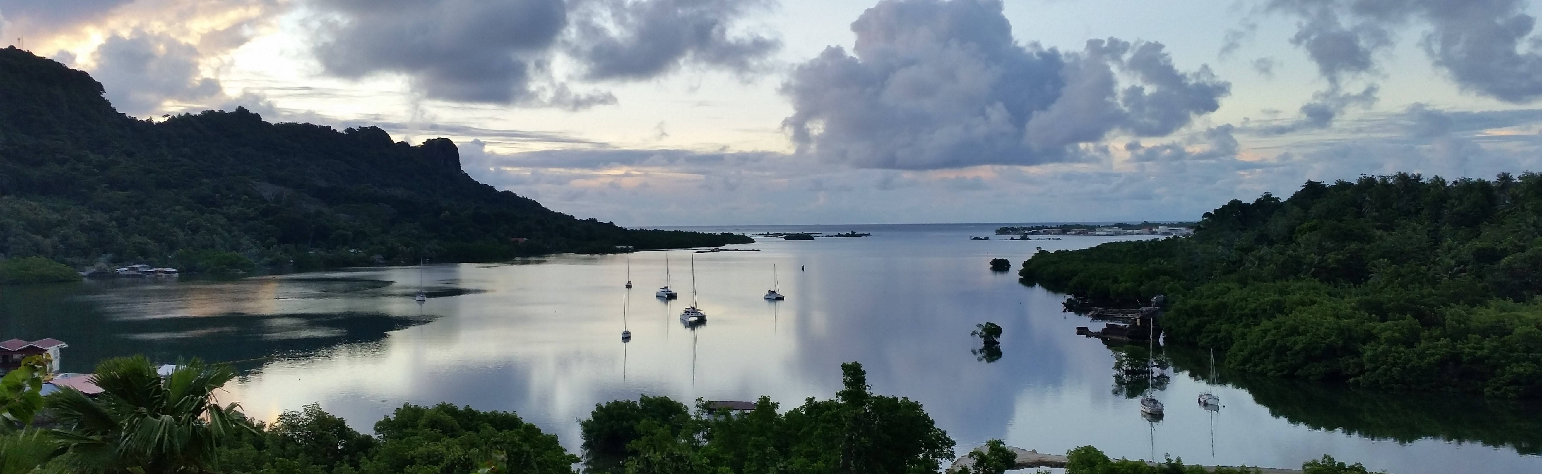 Micronesia, cloudy sky, harbor, 5K Desktop Wallpaper