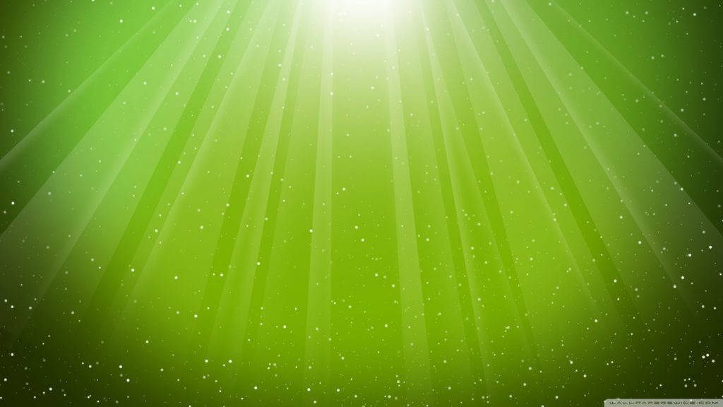 Microsoft Desktop, radiant green light beams, sparkling particles, SD Desktop Wallpaper