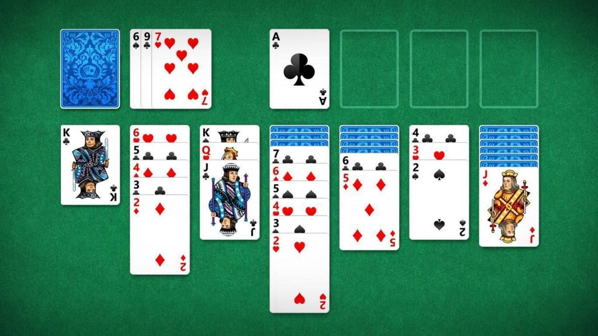 Microsoft Solitaire, online game, cards, Full HD Desktop Wallpaper