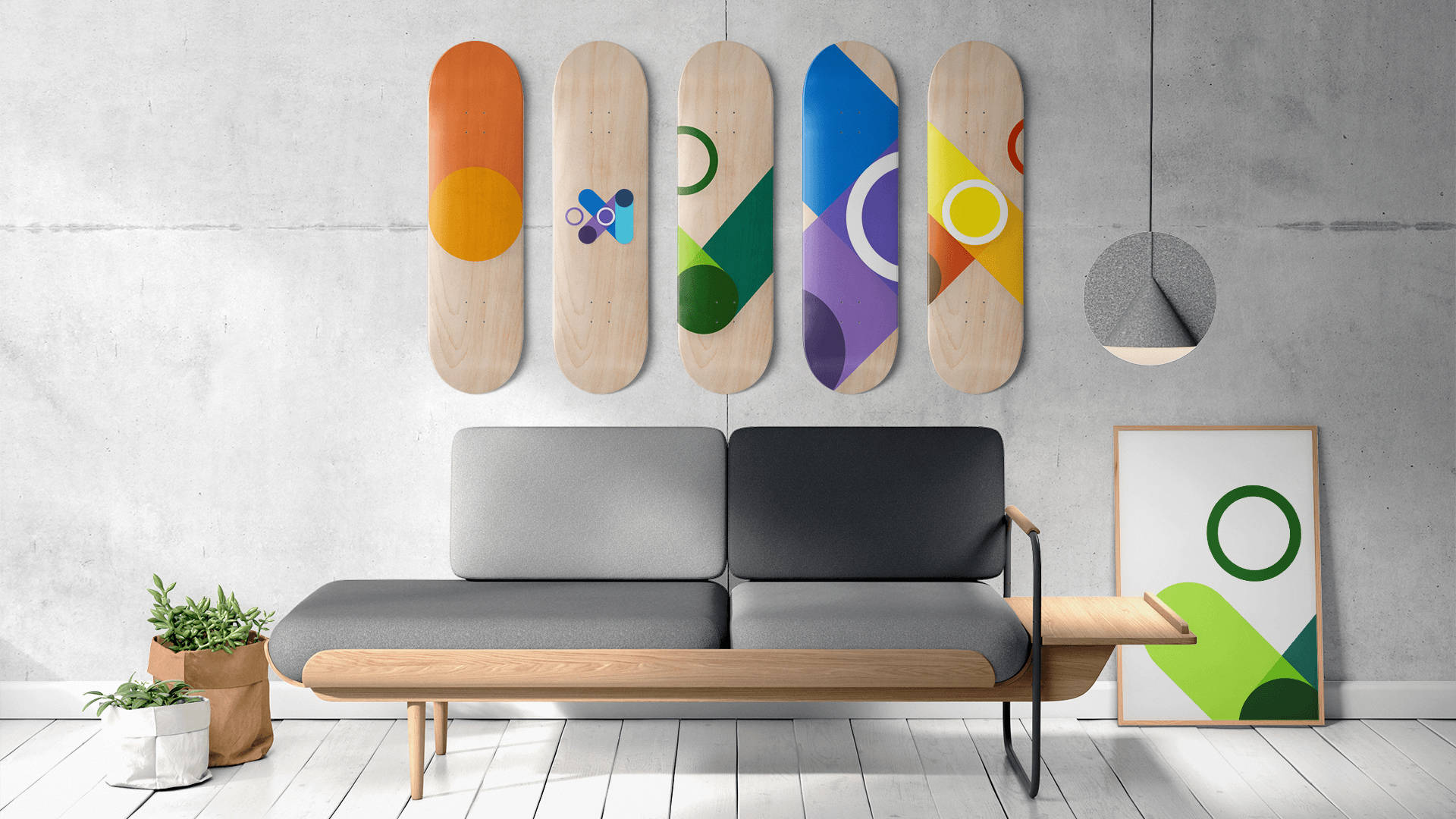 Microsoft Teams, living space, virtual background, Full HD Desktop Wallpaper