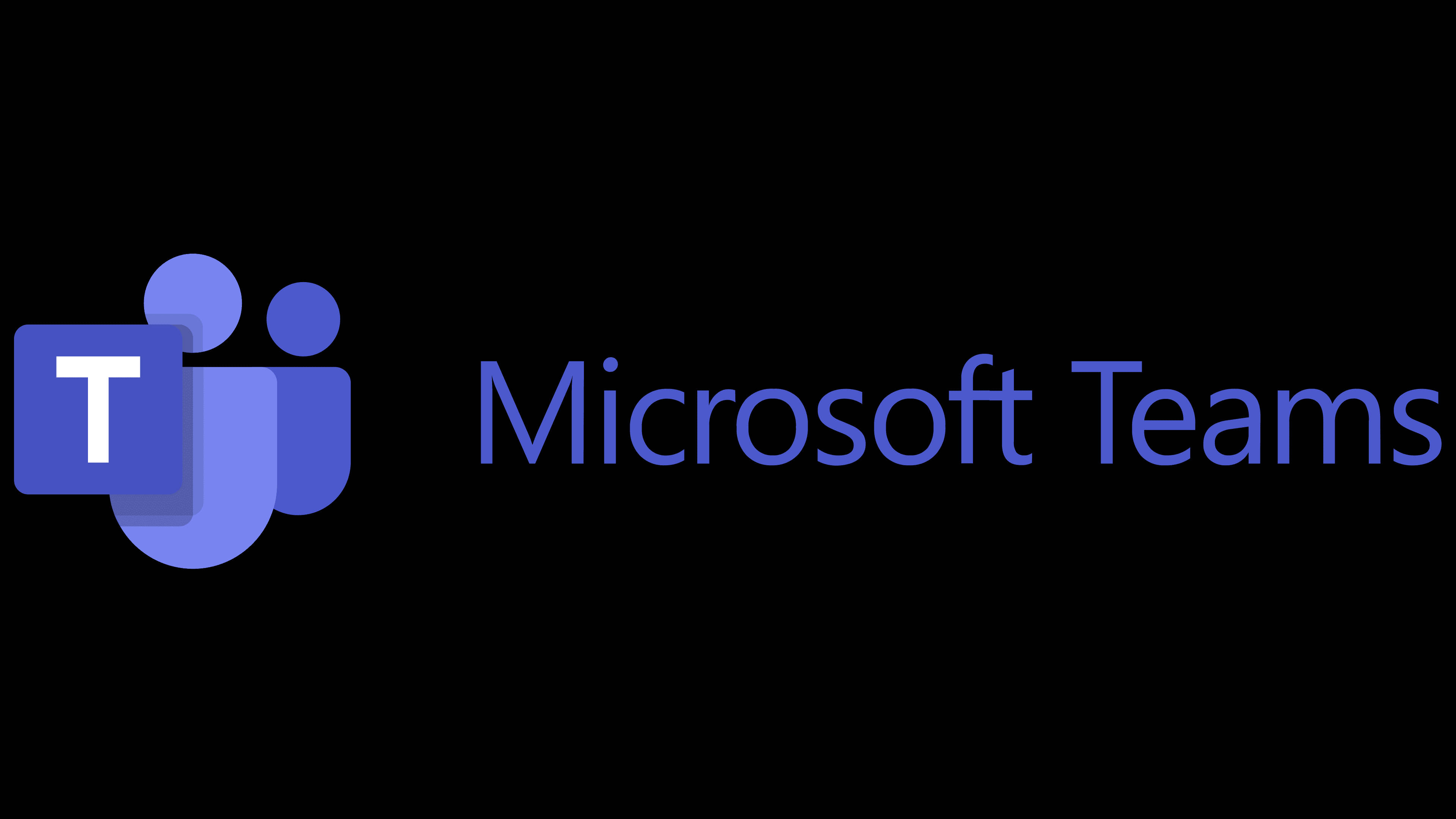 Microsoft Teams, blue icon, text, 4K Desktop Wallpaper