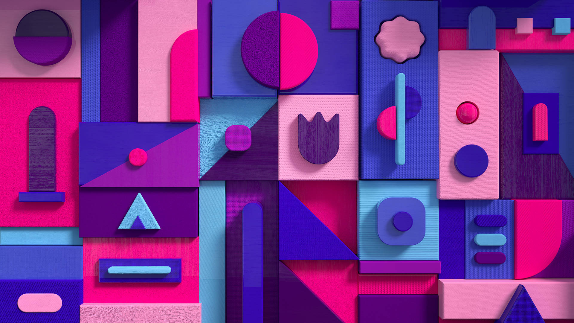 Microsoft Teams, pastel, geometric shapes, Full HD Desktop Wallpaper