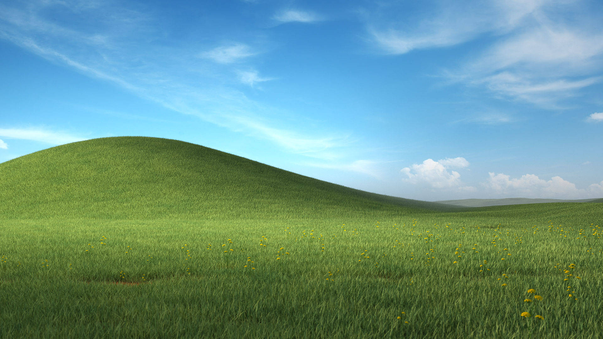 Microsoft Teams, Windows Desktop Background, rolling green hill, Full HD Desktop Wallpaper